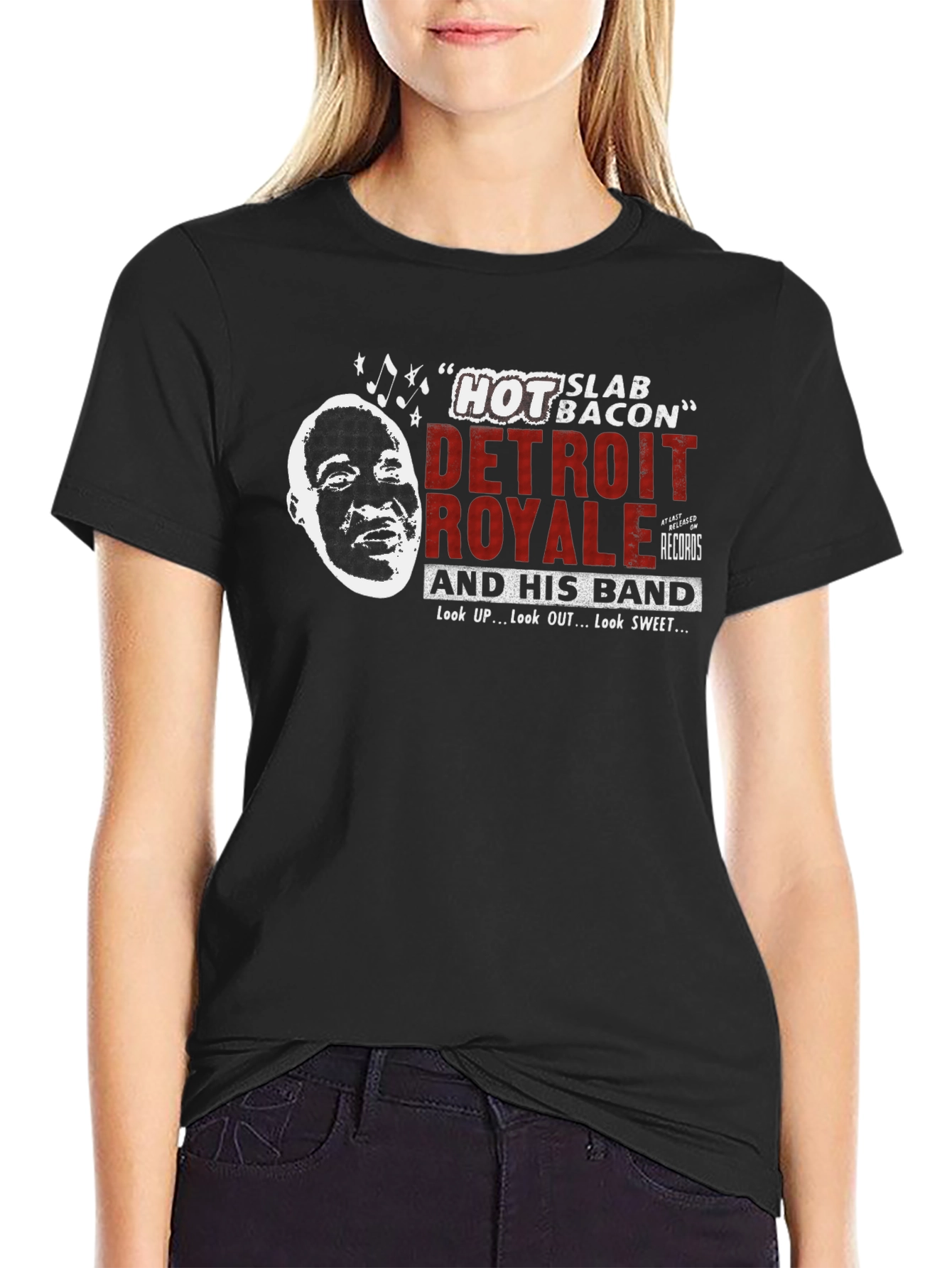 Detroit Royale Hot Slab Bacon Graphic T-Shirt