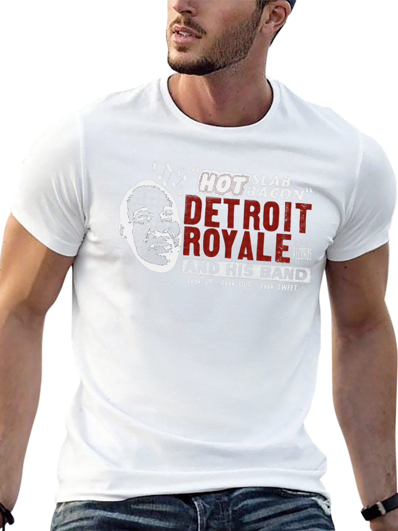 Detroit Royale Hot Slab Bacon Graphic T-Shirt