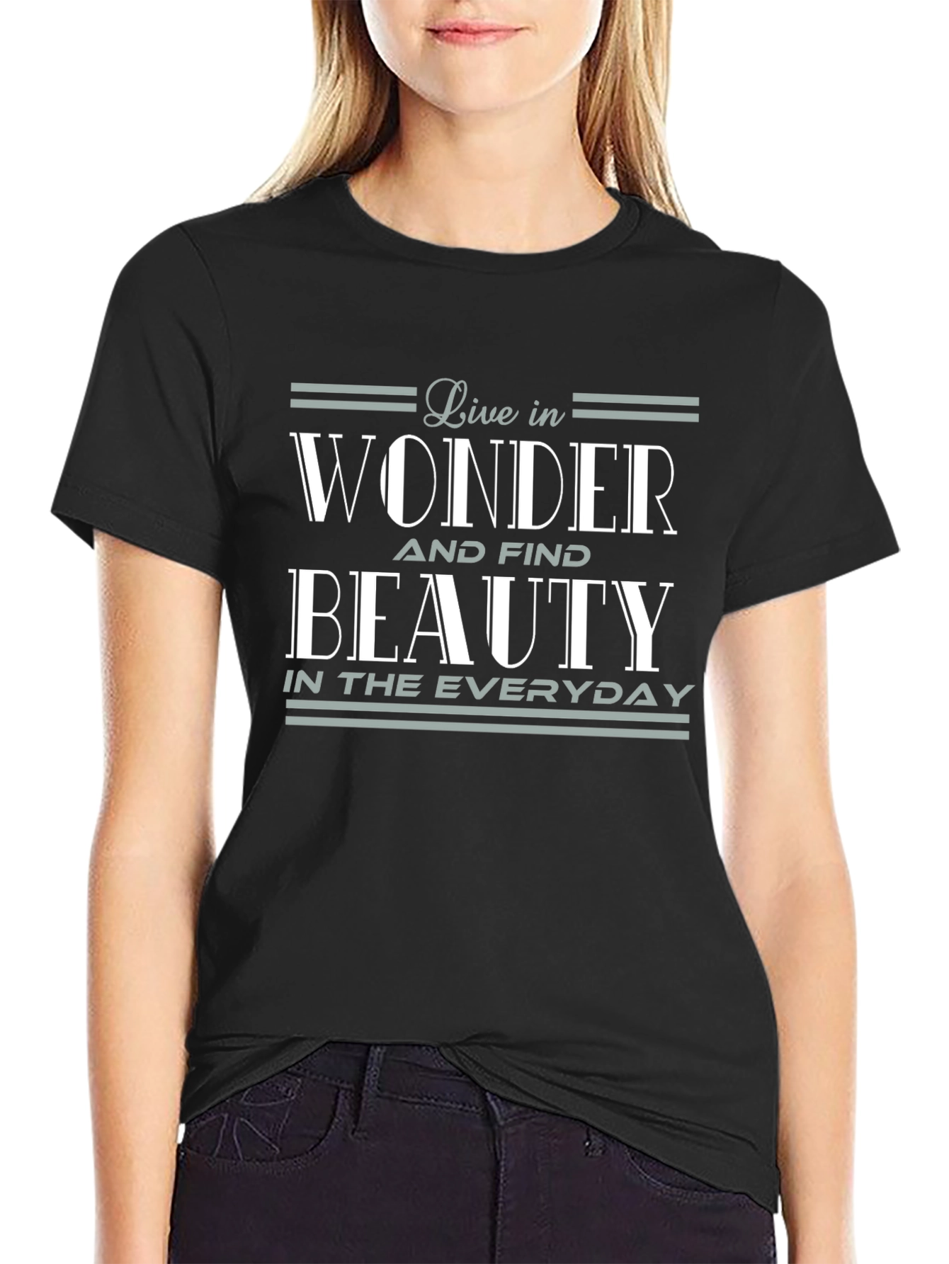 Live in Wonder Graphic T-Shirt - Everyday Beauty Tee