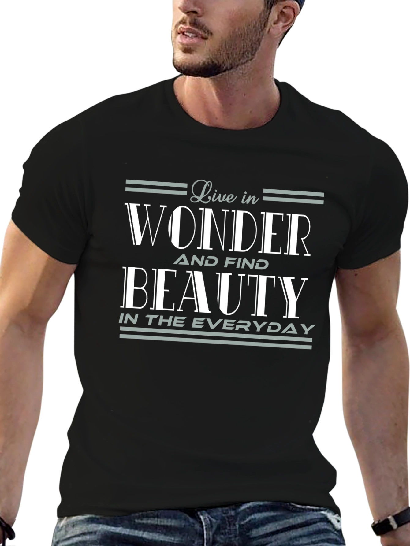 Live in Wonder Graphic T-Shirt - Everyday Beauty Tee