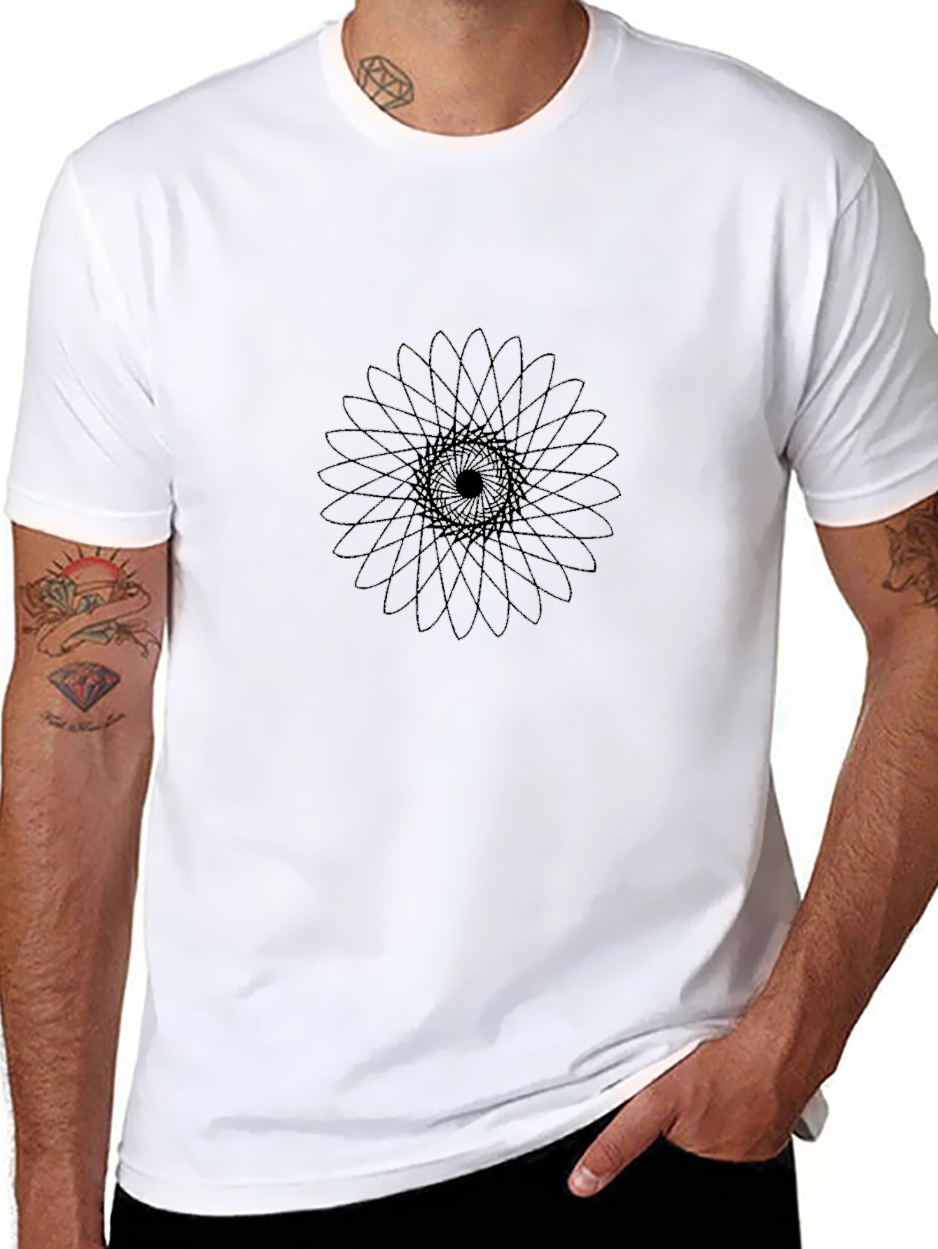 Geometric Mandala Graphic Print T-Shirt