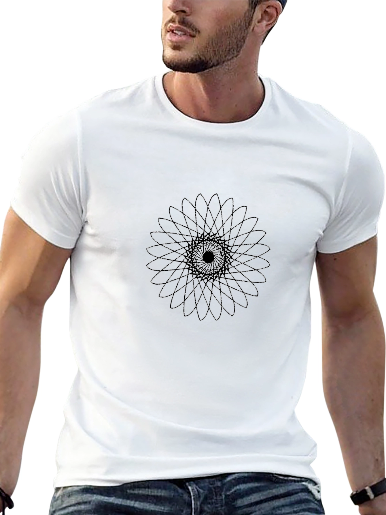 Geometric Mandala Graphic Print T-Shirt
