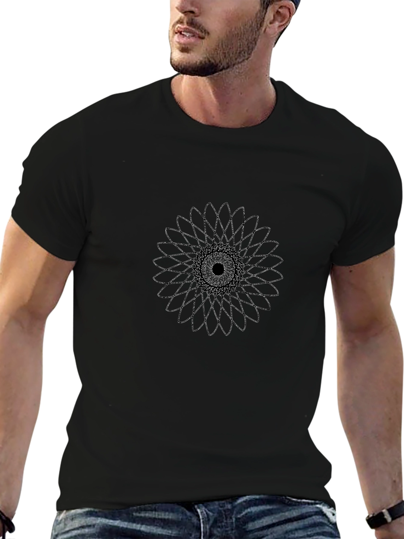 Geometric Mandala Graphic Print T-Shirt