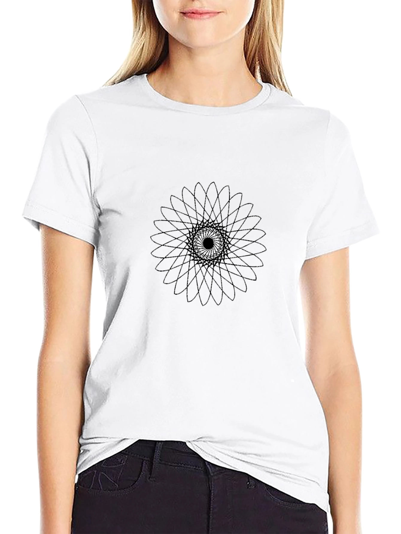 Geometric Mandala Graphic Print T-Shirt