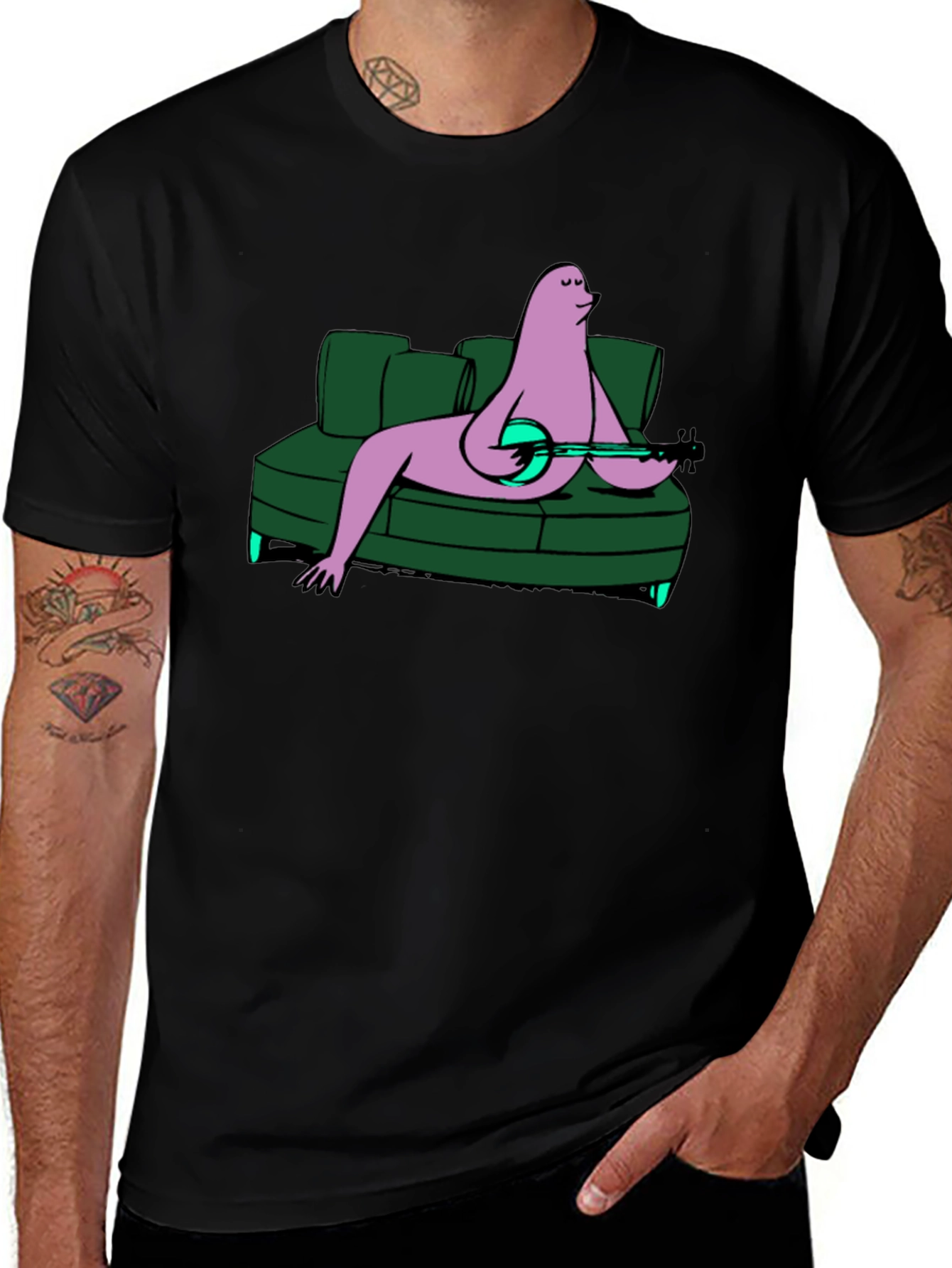 Relaxed Banjo Player Tee