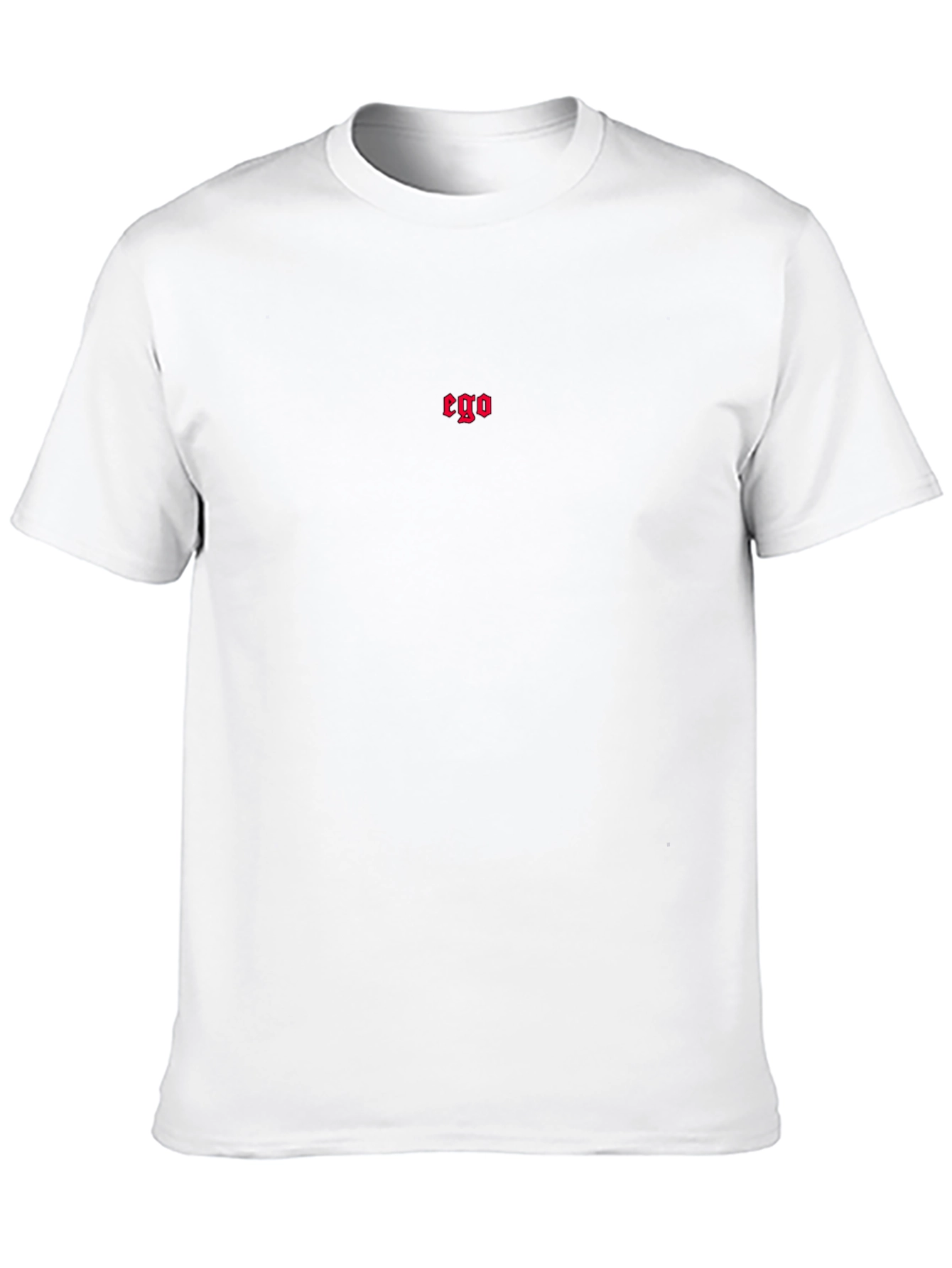Ego Embroidered Black T-Shirt - Classic Fit