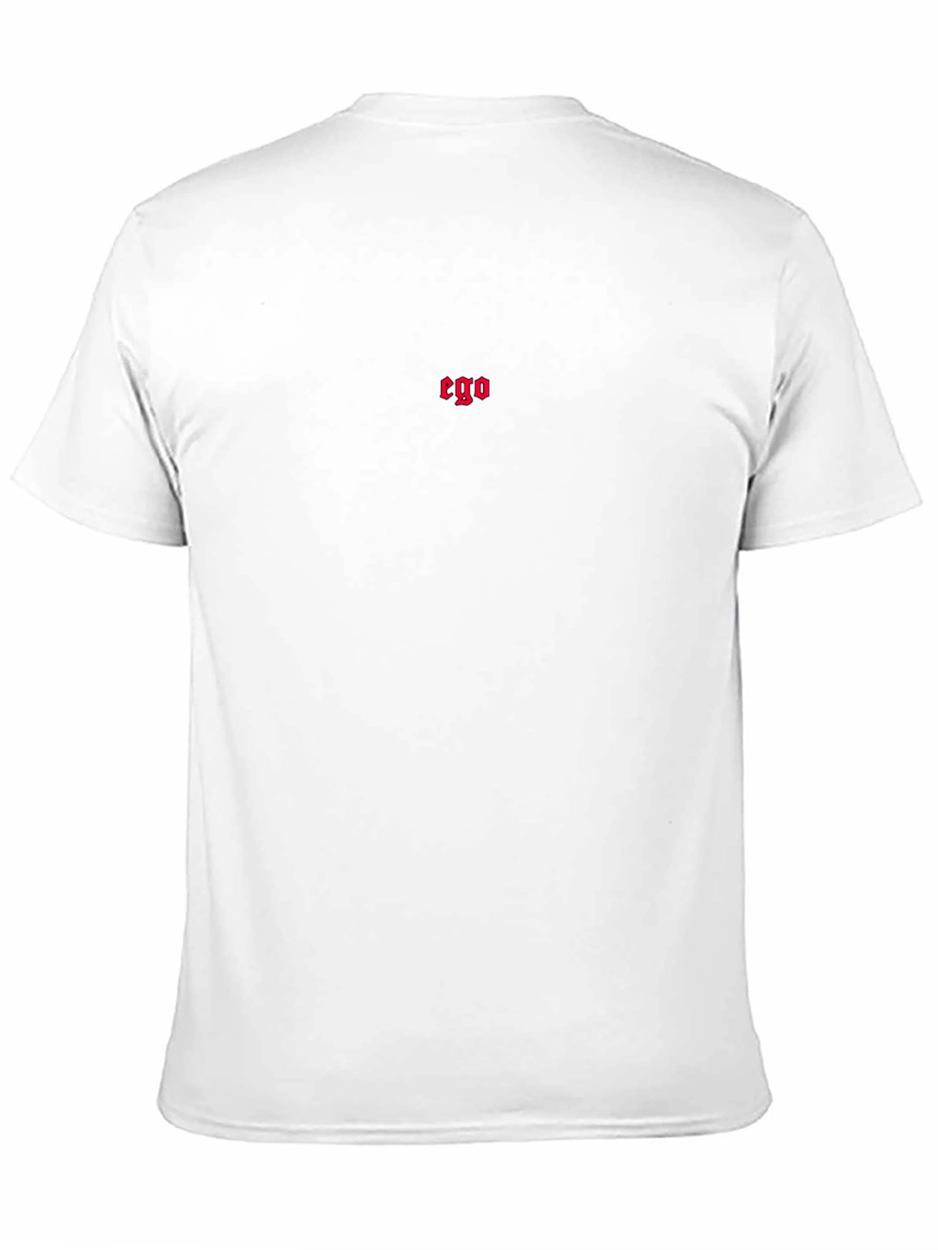 Ego Embroidered Black T-Shirt - Classic Fit