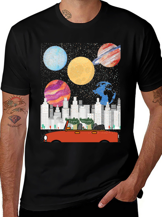 Planet & City Car Ride Graphic Tee