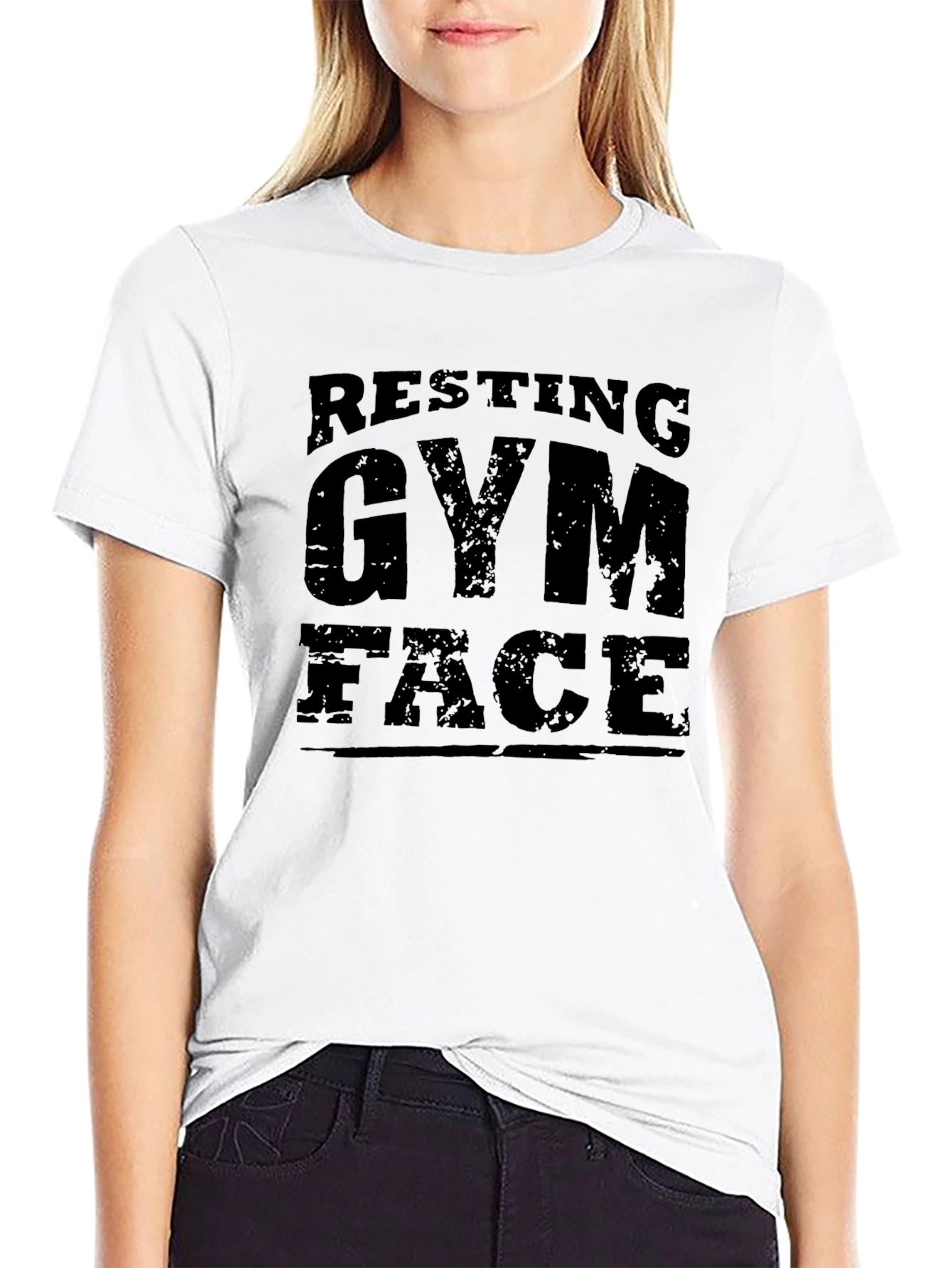 Resting Gym Face Graphic T-Shirt