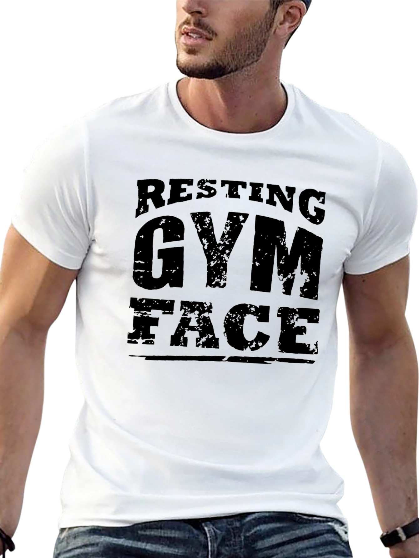 Resting Gym Face Graphic T-Shirt