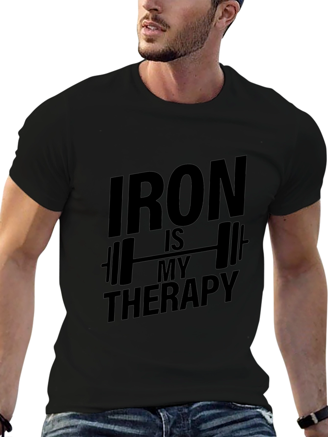 Iron is My Therapy Graphic T-Shirt