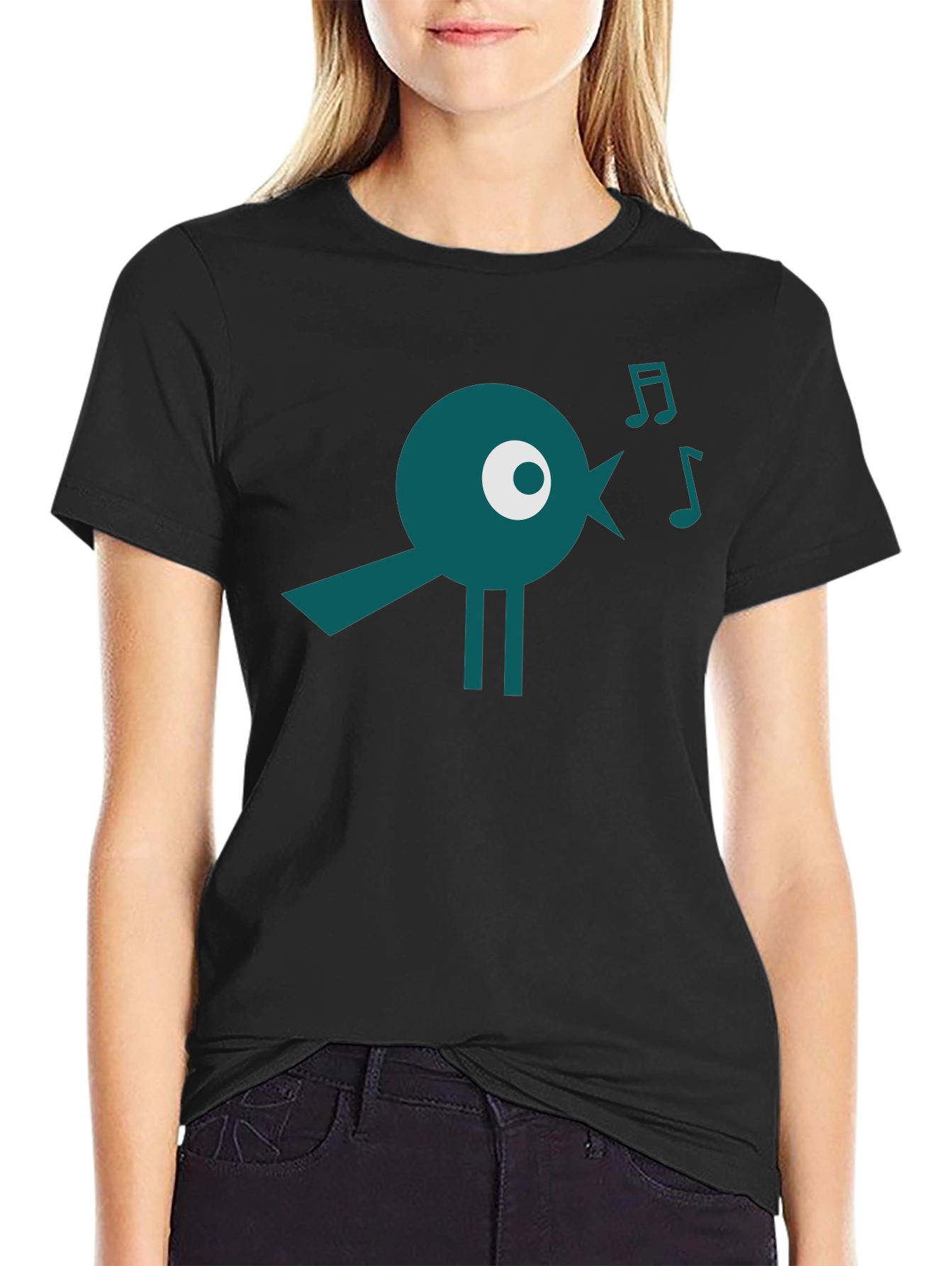 Singing Bird Graphic Tee - Modern & Unique