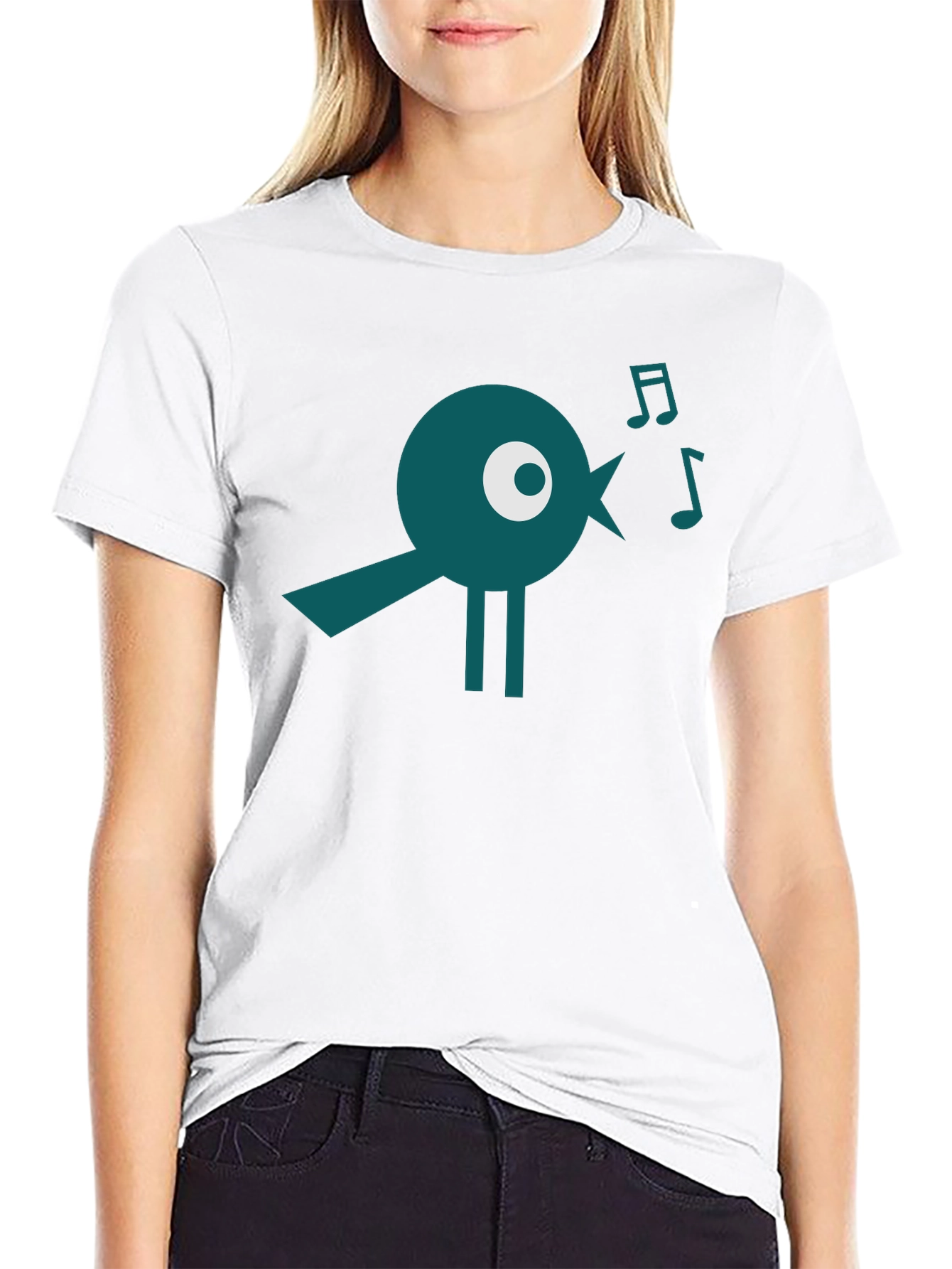 Singing Bird Graphic Tee - Modern & Unique