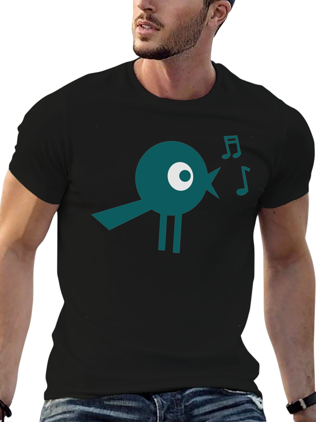 Singing Bird Graphic Tee - Modern & Unique