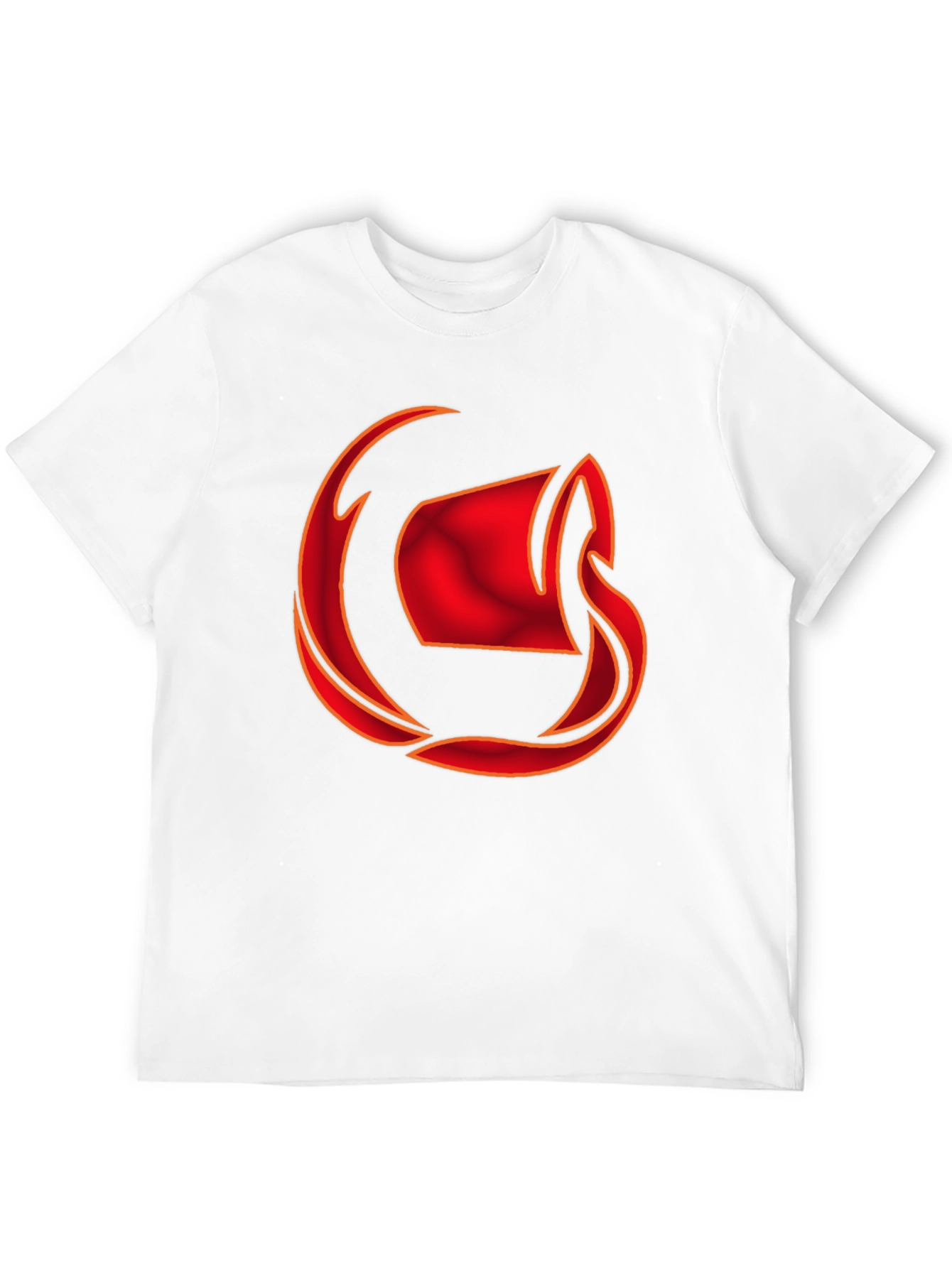 Mens Black T-Shirt with Red Graphic Design