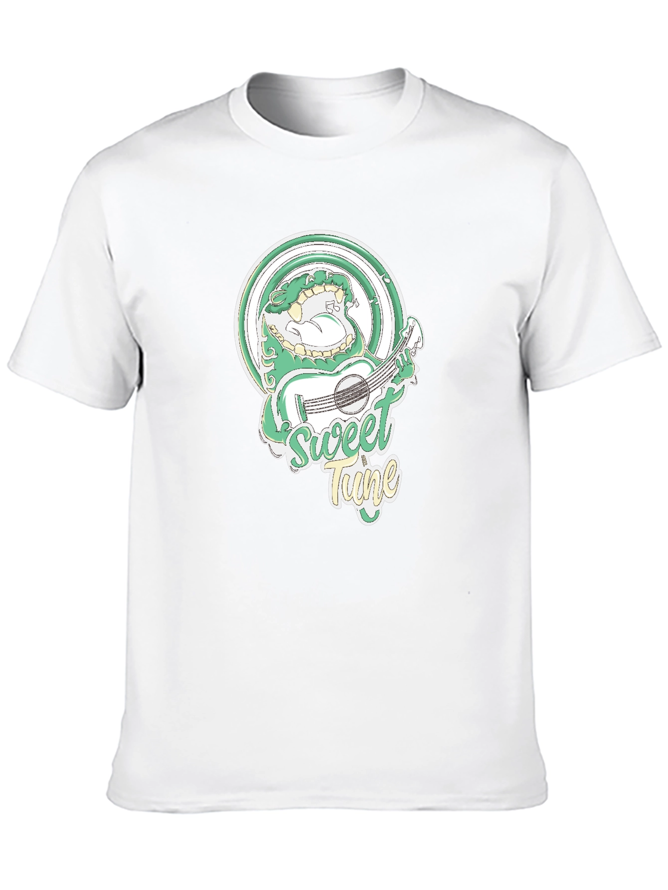 Sweet Tune Graphic Tee - Black Cotton Blend