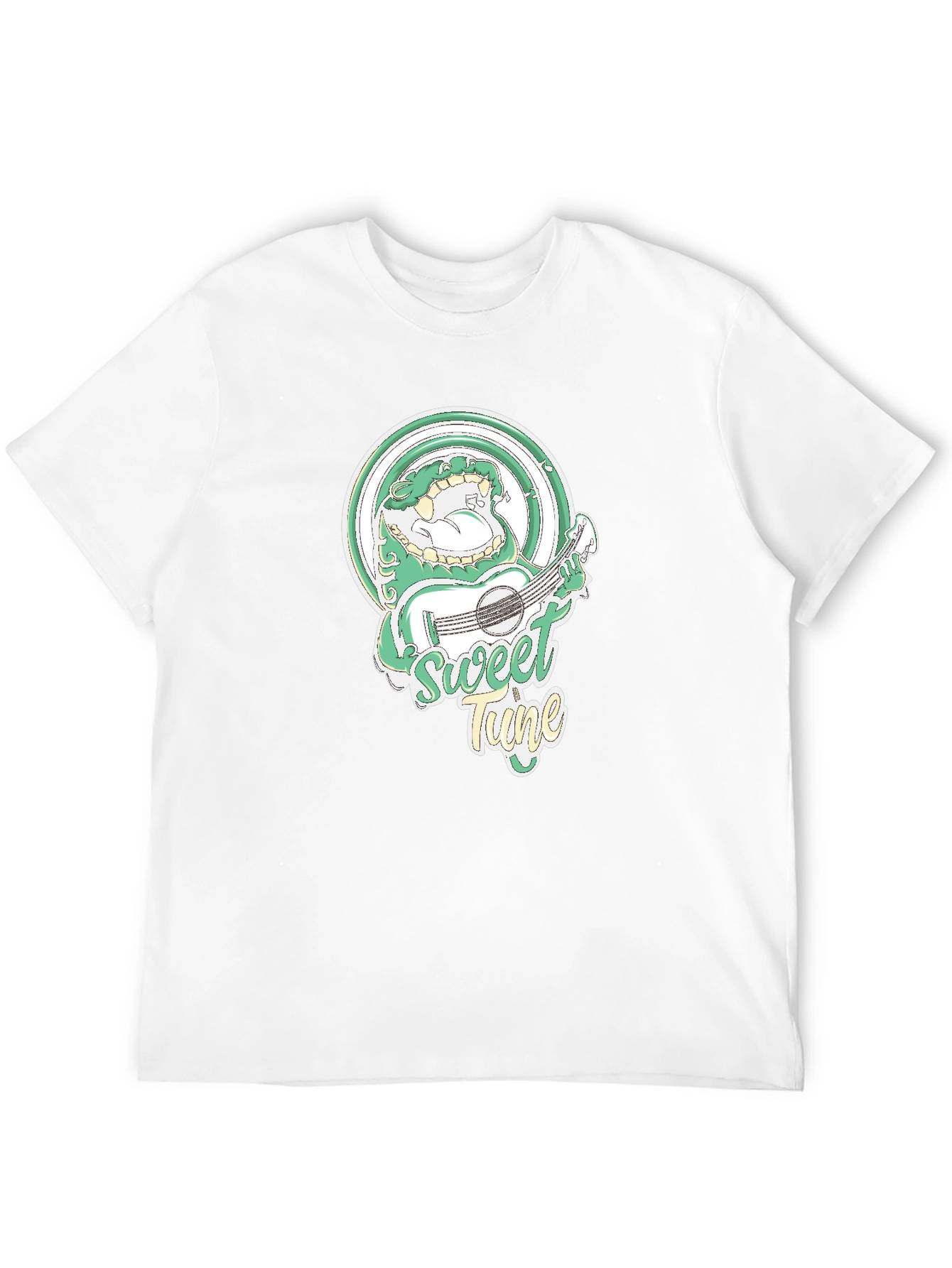 Sweet Tune Graphic Tee - Black Cotton Blend
