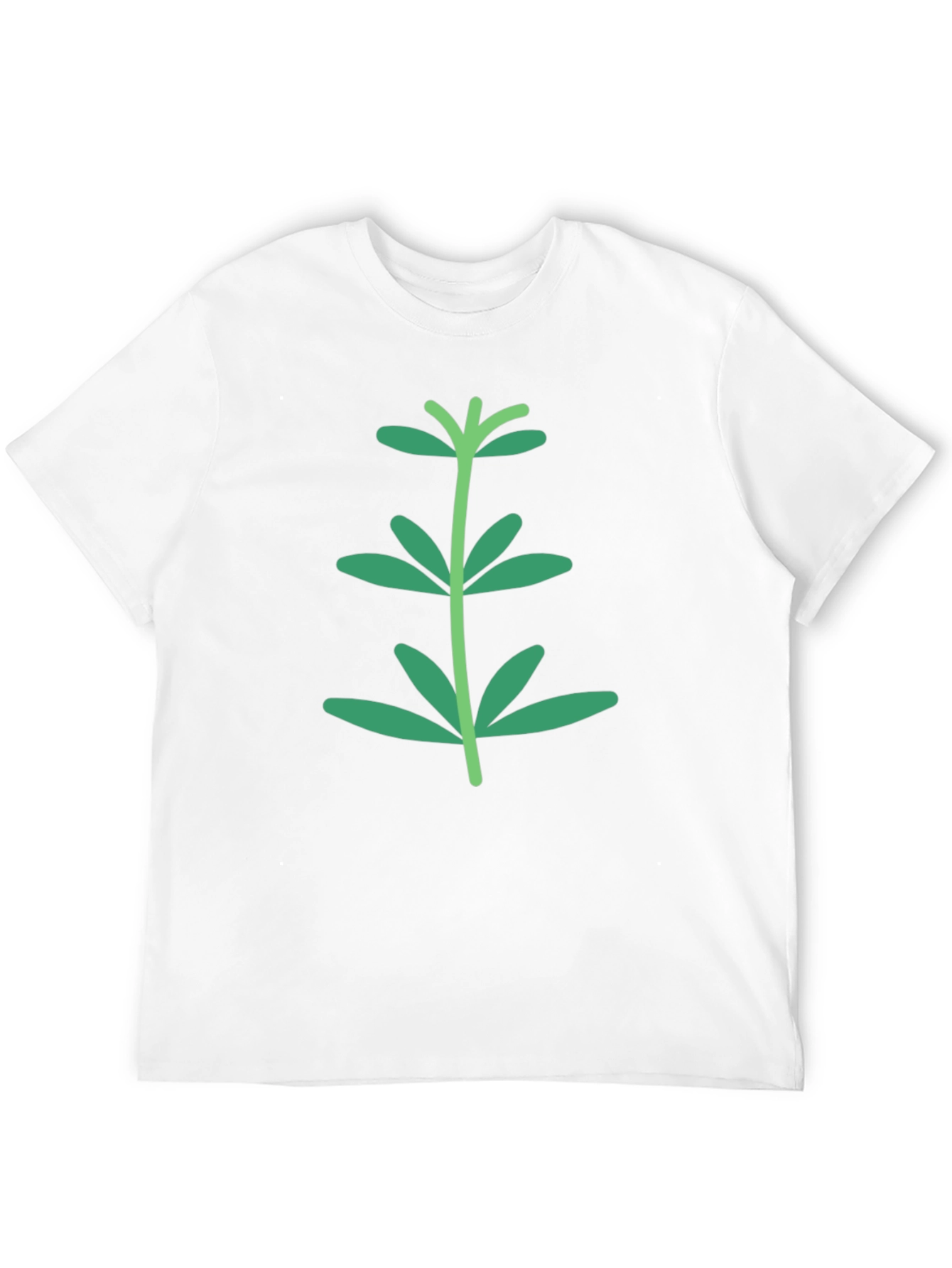 Green Sprout Graphic Black T-Shirt