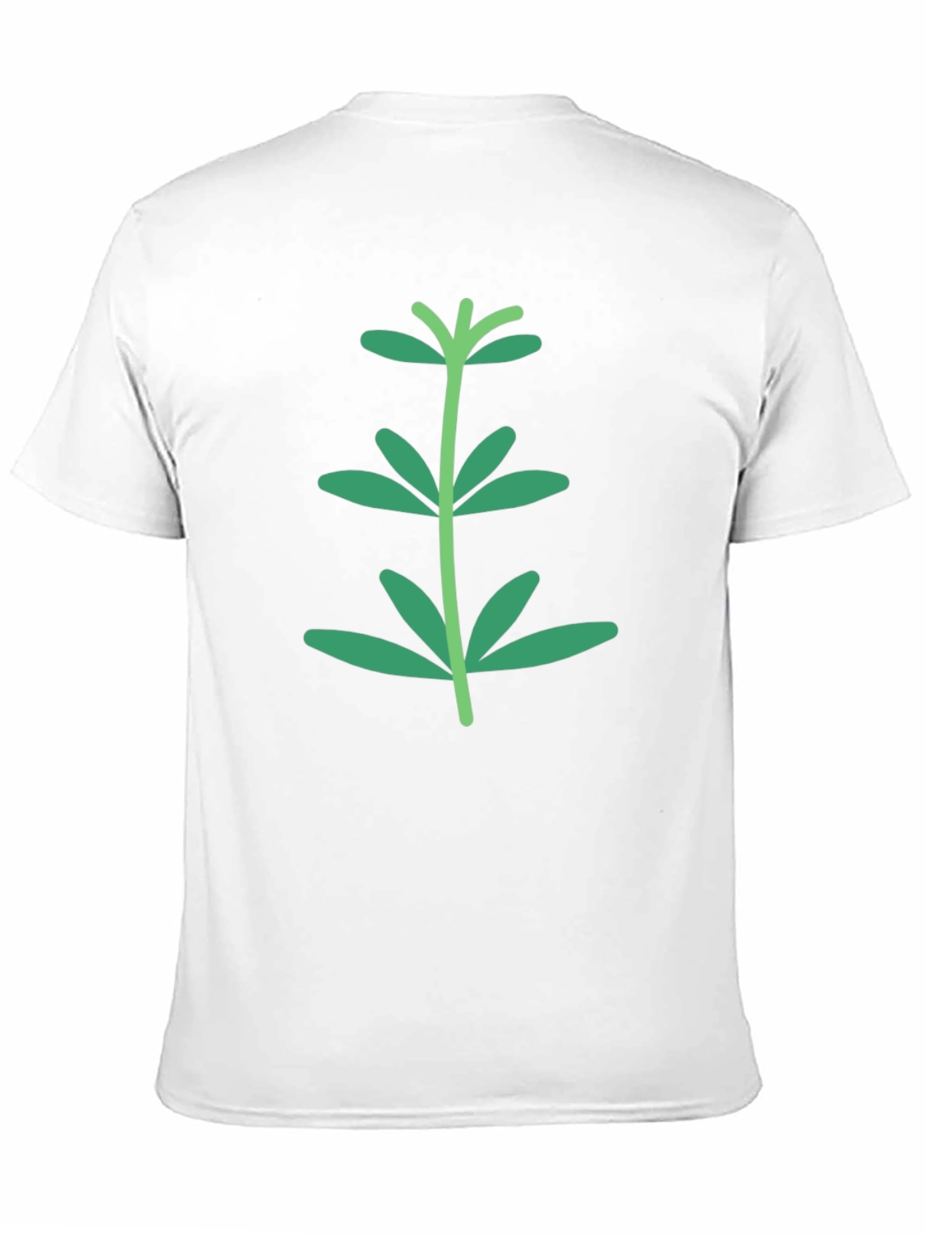 Green Sprout Graphic Black T-Shirt