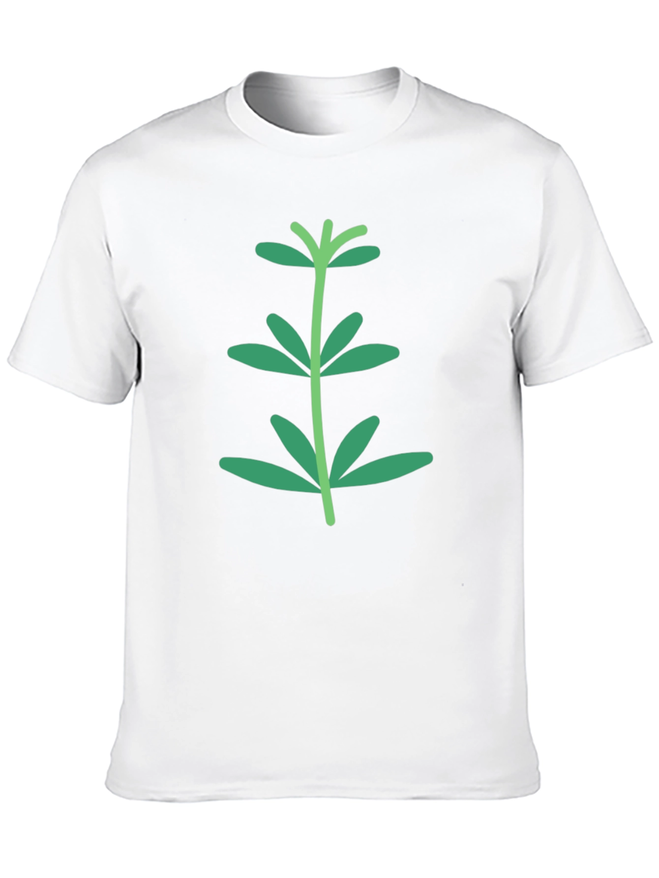 Green Sprout Graphic Black T-Shirt