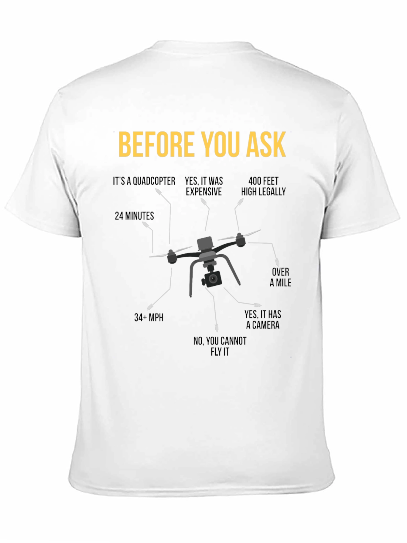 Drone Facts T-Shirt - Funny Pilot Gift