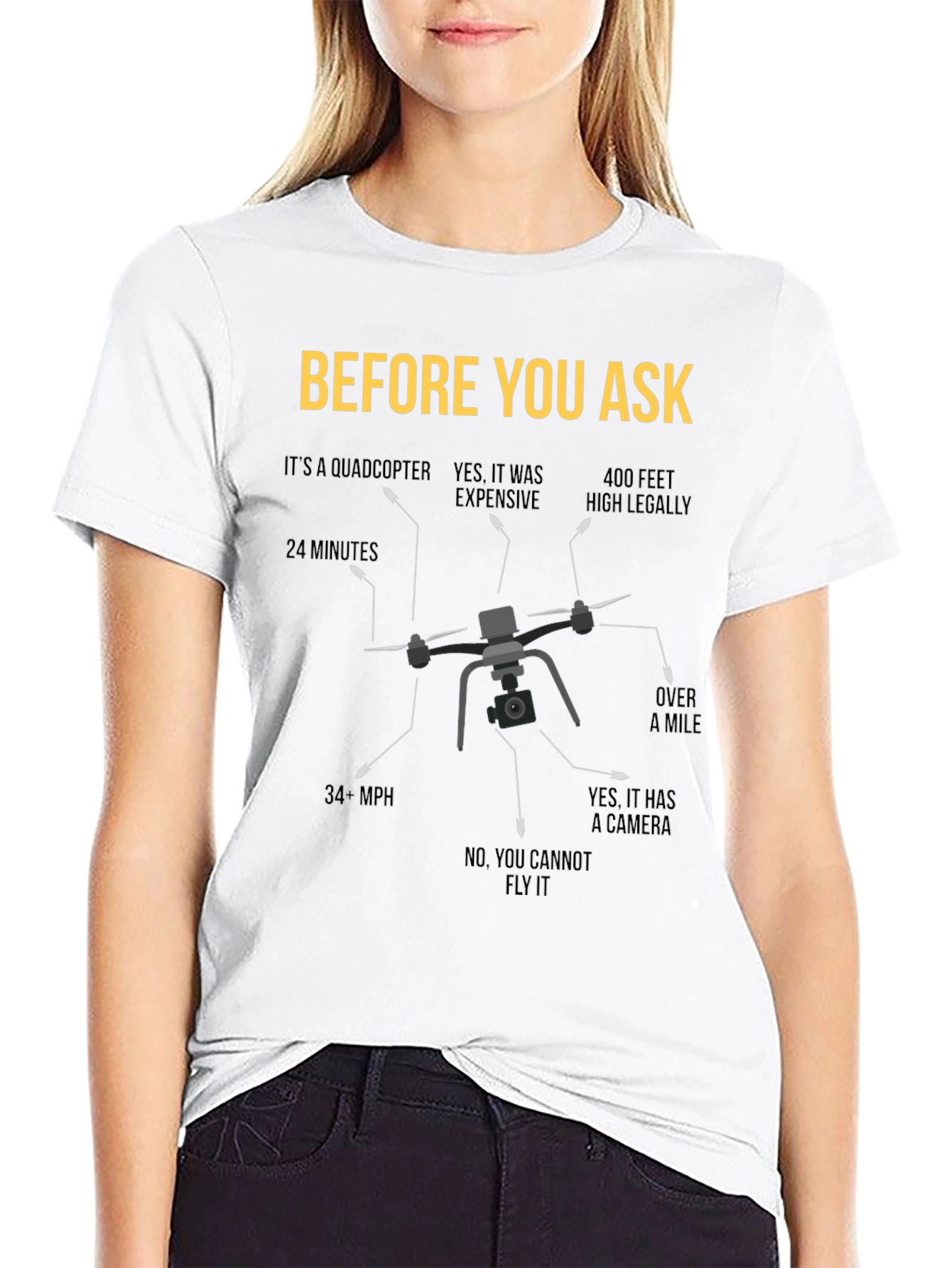 Drone Facts T-Shirt - Funny Pilot Gift