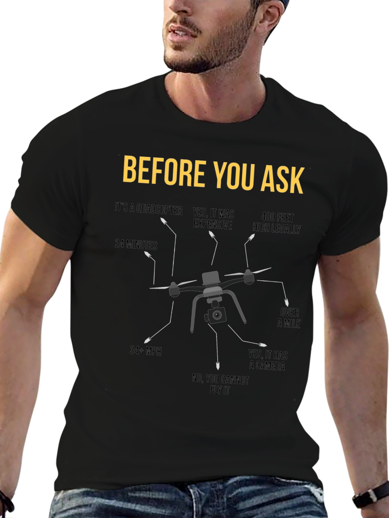Drone Facts T-Shirt - Funny Pilot Gift