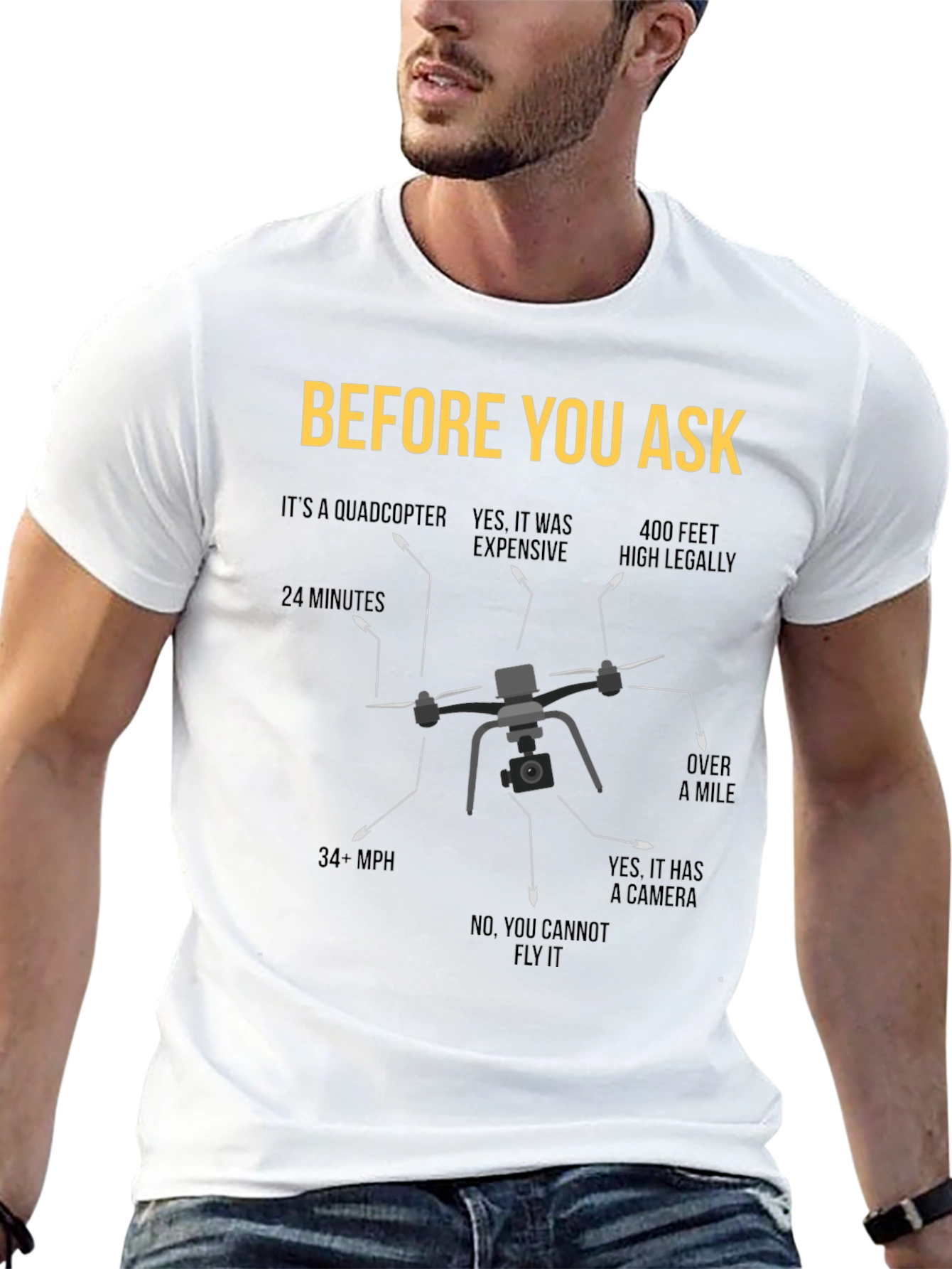 Drone Facts T-Shirt - Funny Pilot Gift