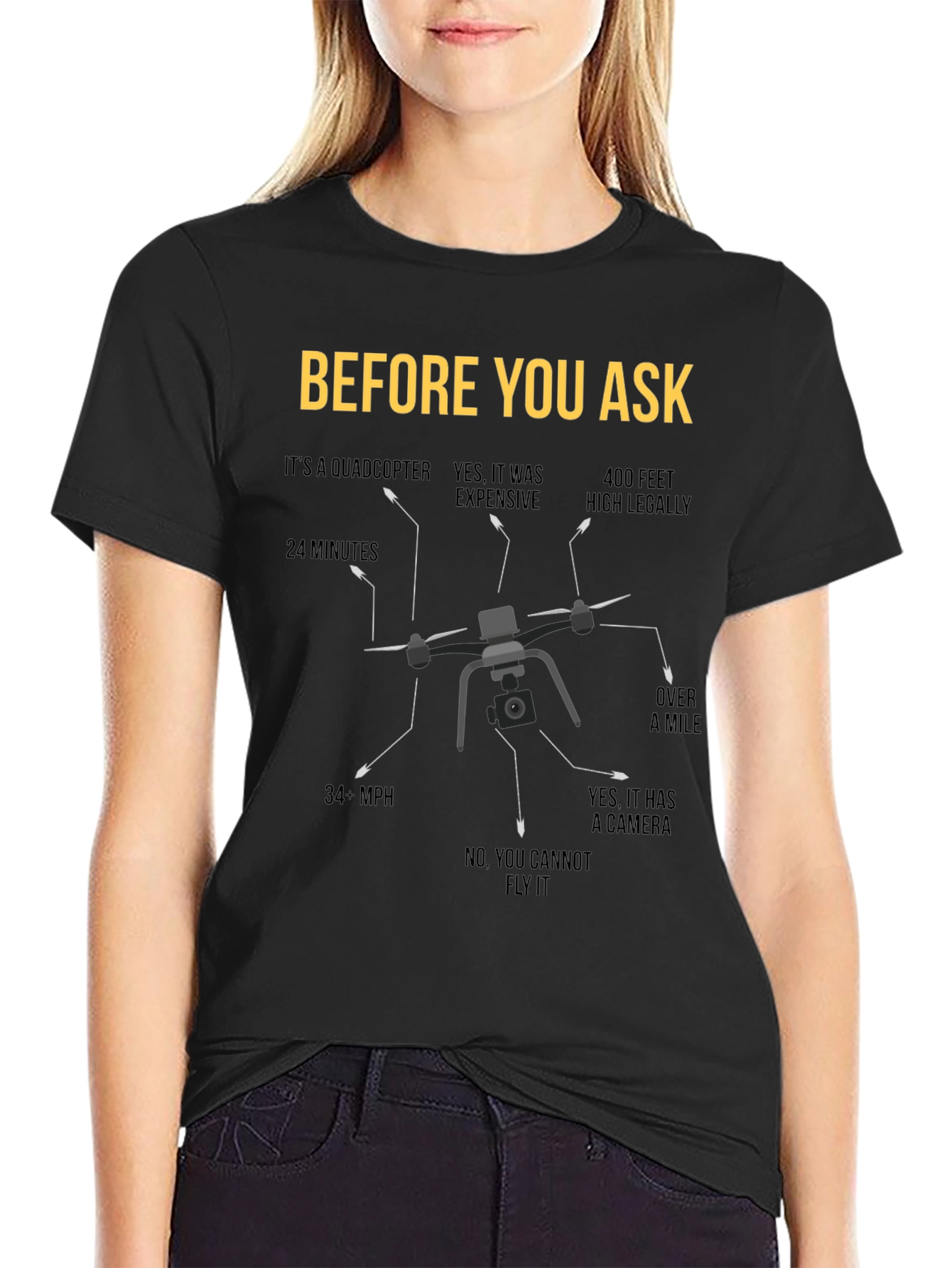 Drone Facts T-Shirt - Funny Pilot Gift