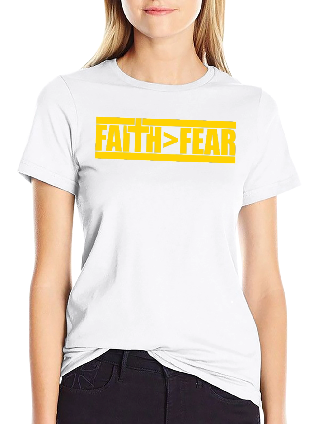 Faith Over Fear Graphic T-Shirt - Christian Inspired Design