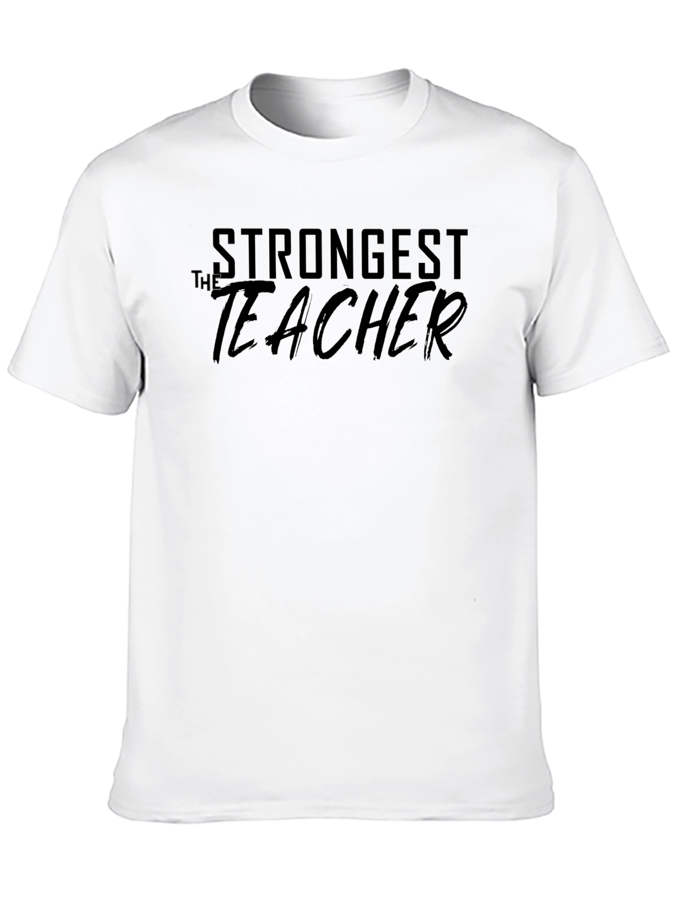 Strongest Teacher Black Graphic Tee