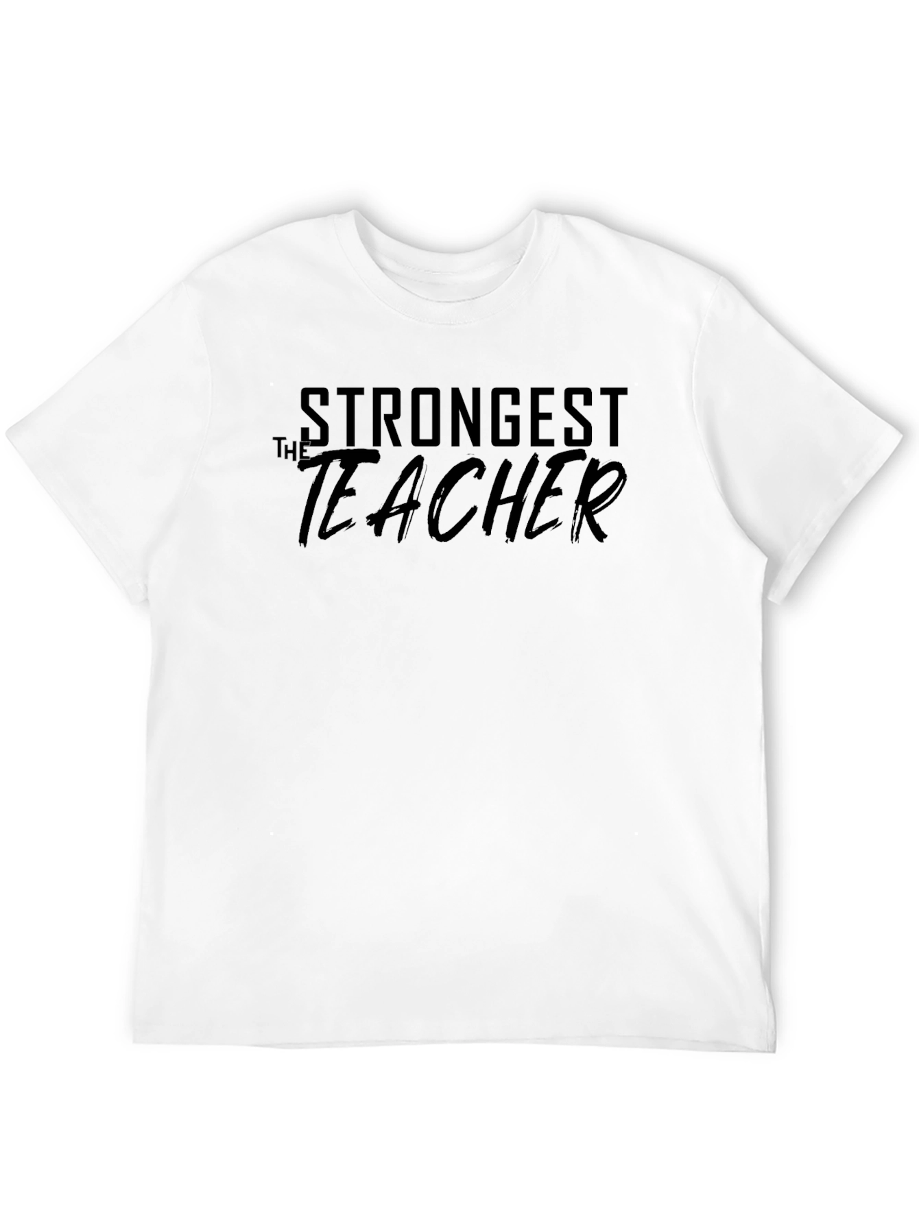 Strongest Teacher Black Graphic Tee