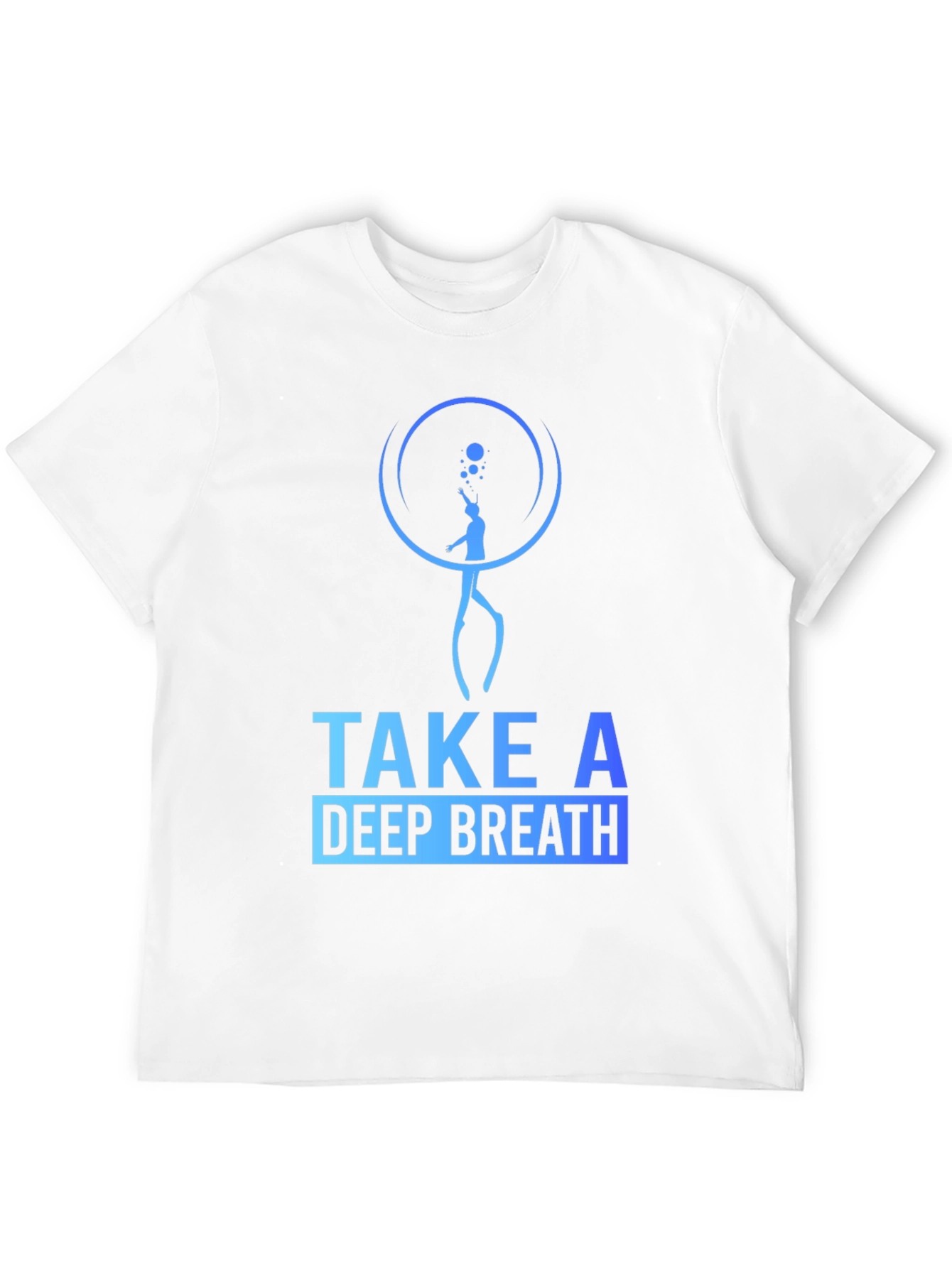 Take a Deep Breath Black Graphic Tee