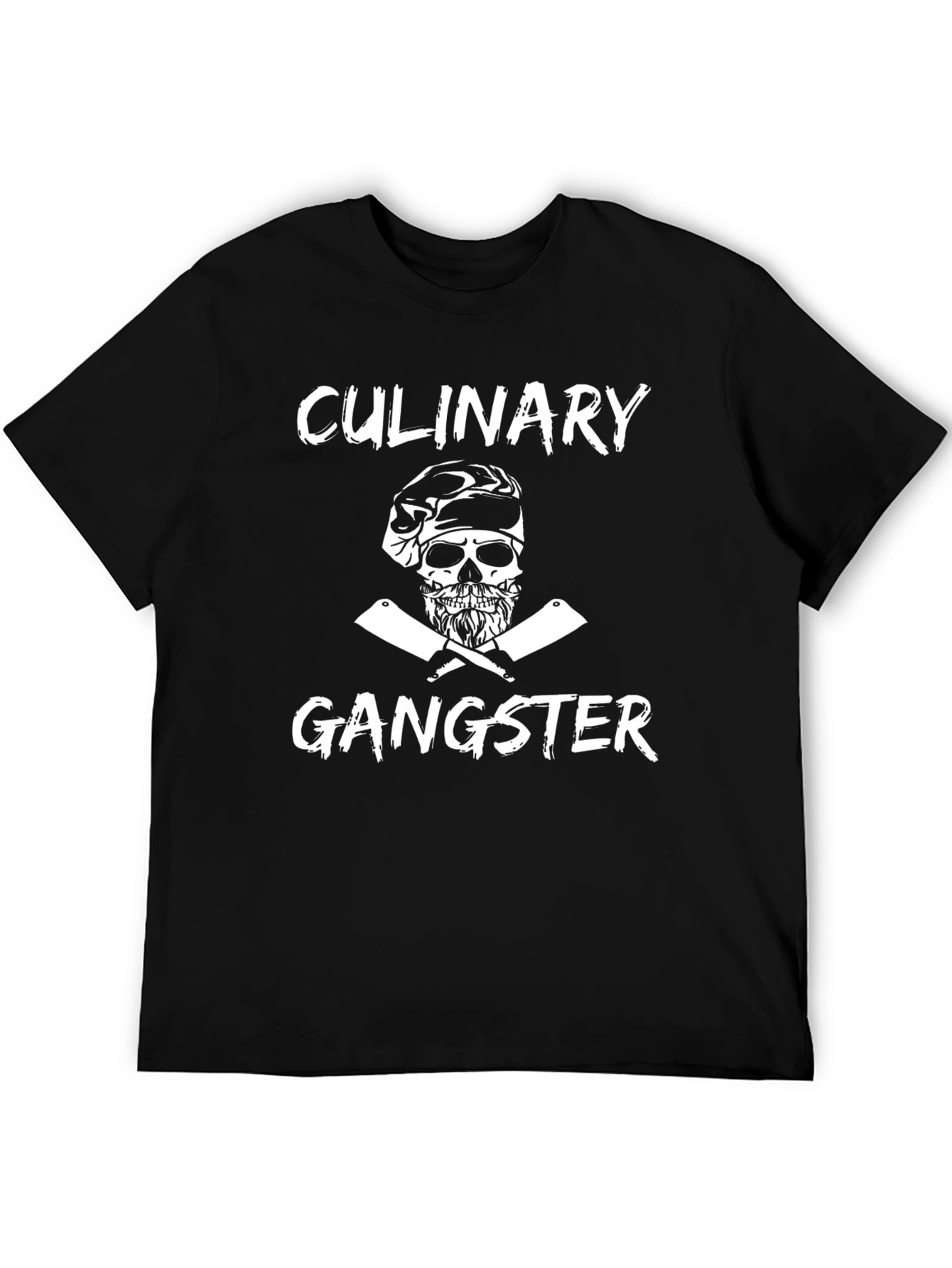 Culinary Gangster Graphic T-Shirt Black Cotton Tee