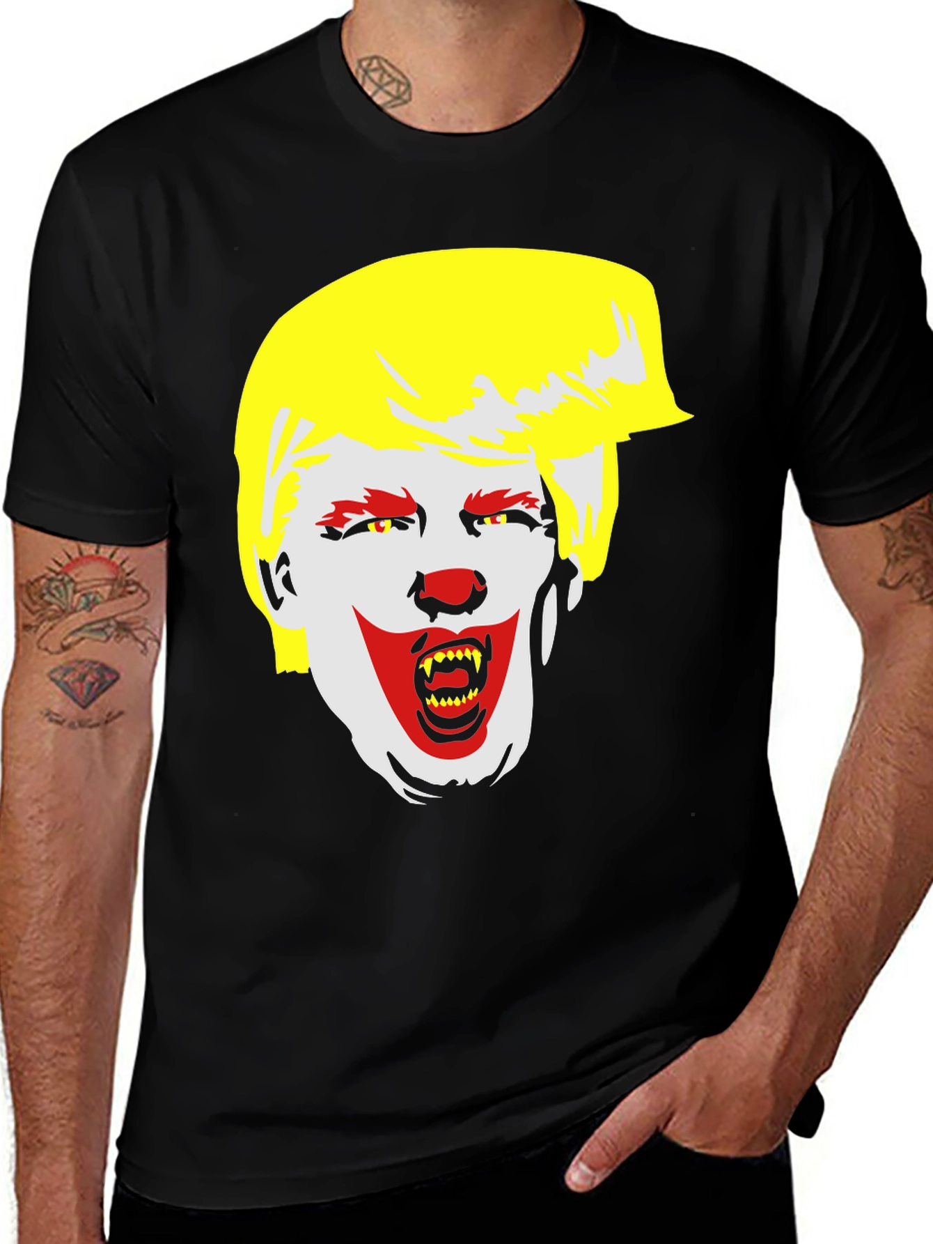 Clown Trump Graphic Tee - Political Satire T-Shirt