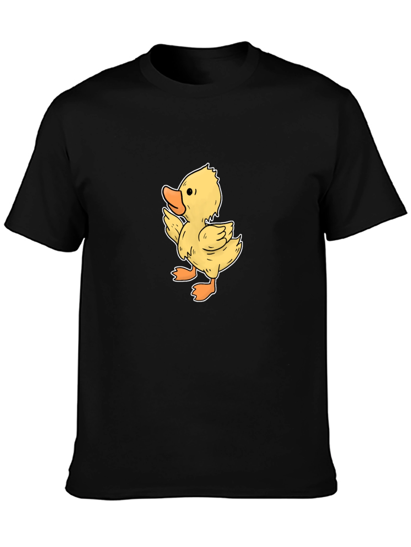 Duckling Graphic Tee - Black Casual T-Shirt