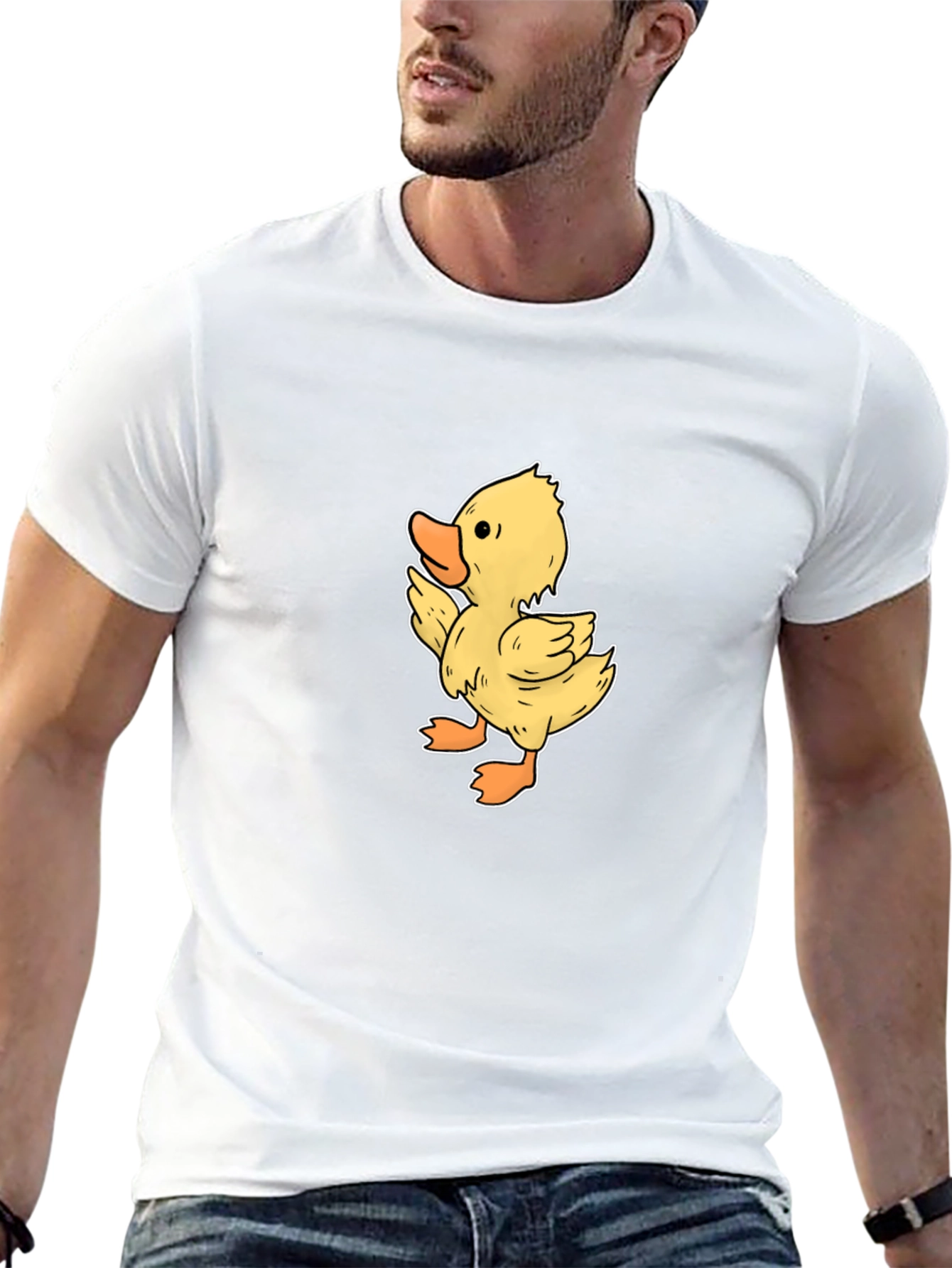 Duckling Graphic Tee - Black Casual T-Shirt