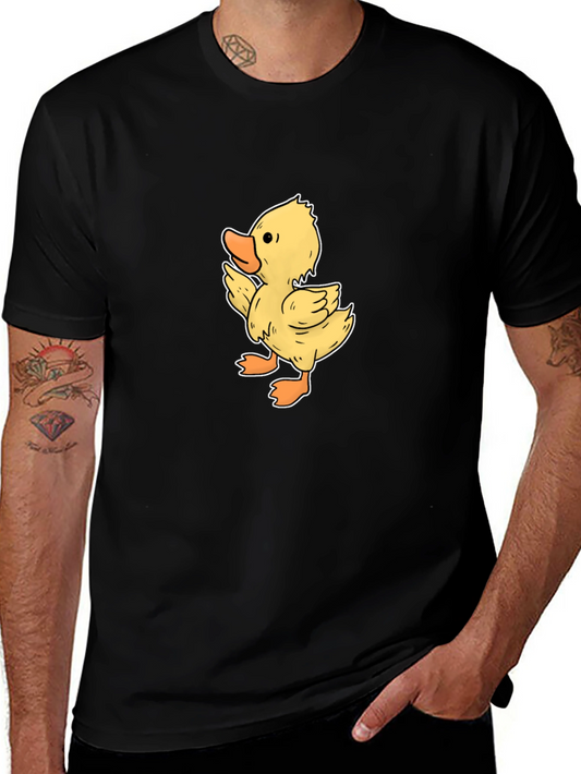Duckling Graphic Tee - Black Casual T-Shirt