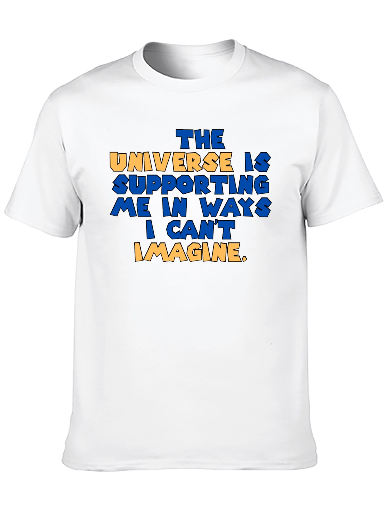 Universe Supporting Me Graphic T-Shirt - Black
