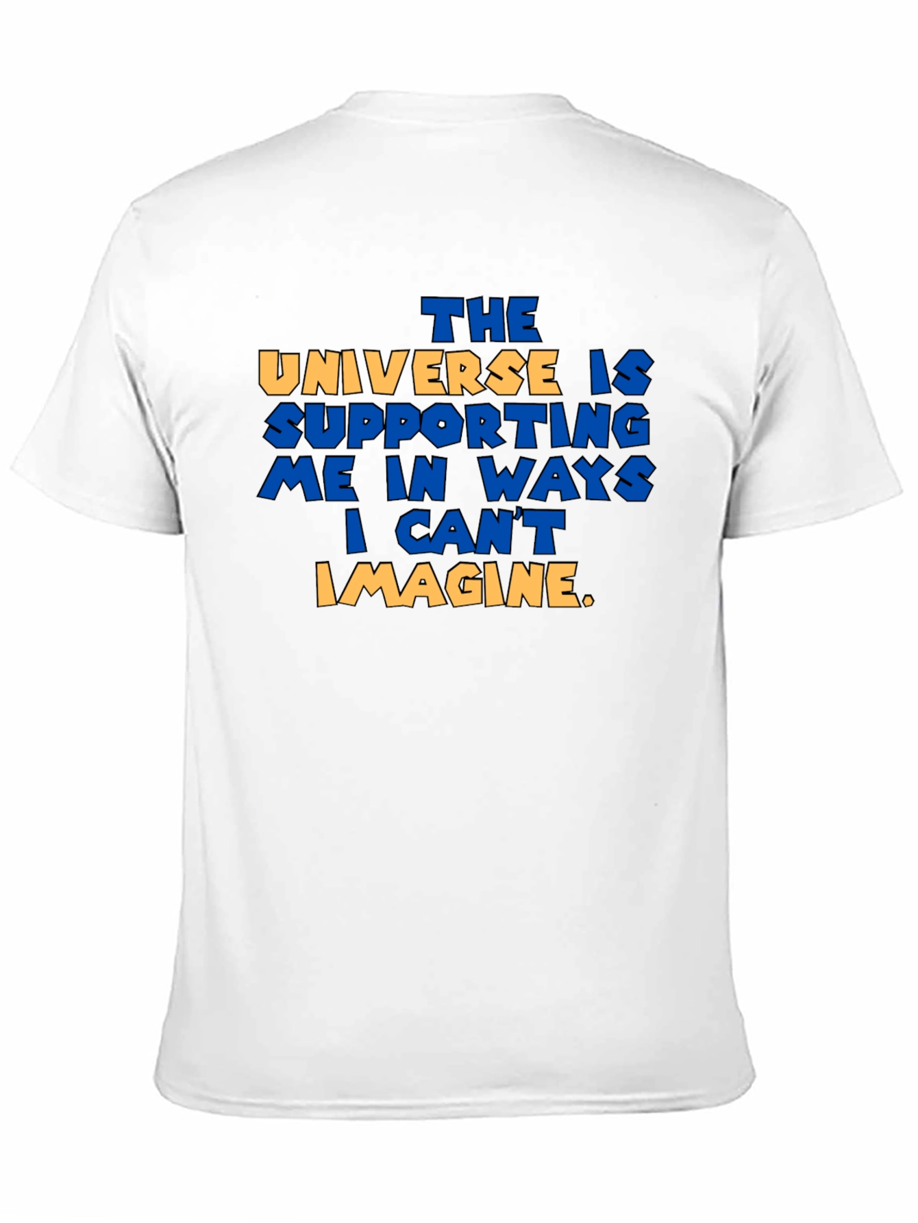 Universe Supporting Me Graphic T-Shirt - Black