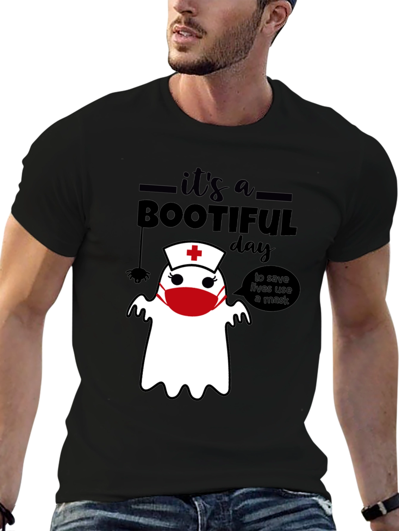 Bootiful Day Nurse Ghost T-Shirt