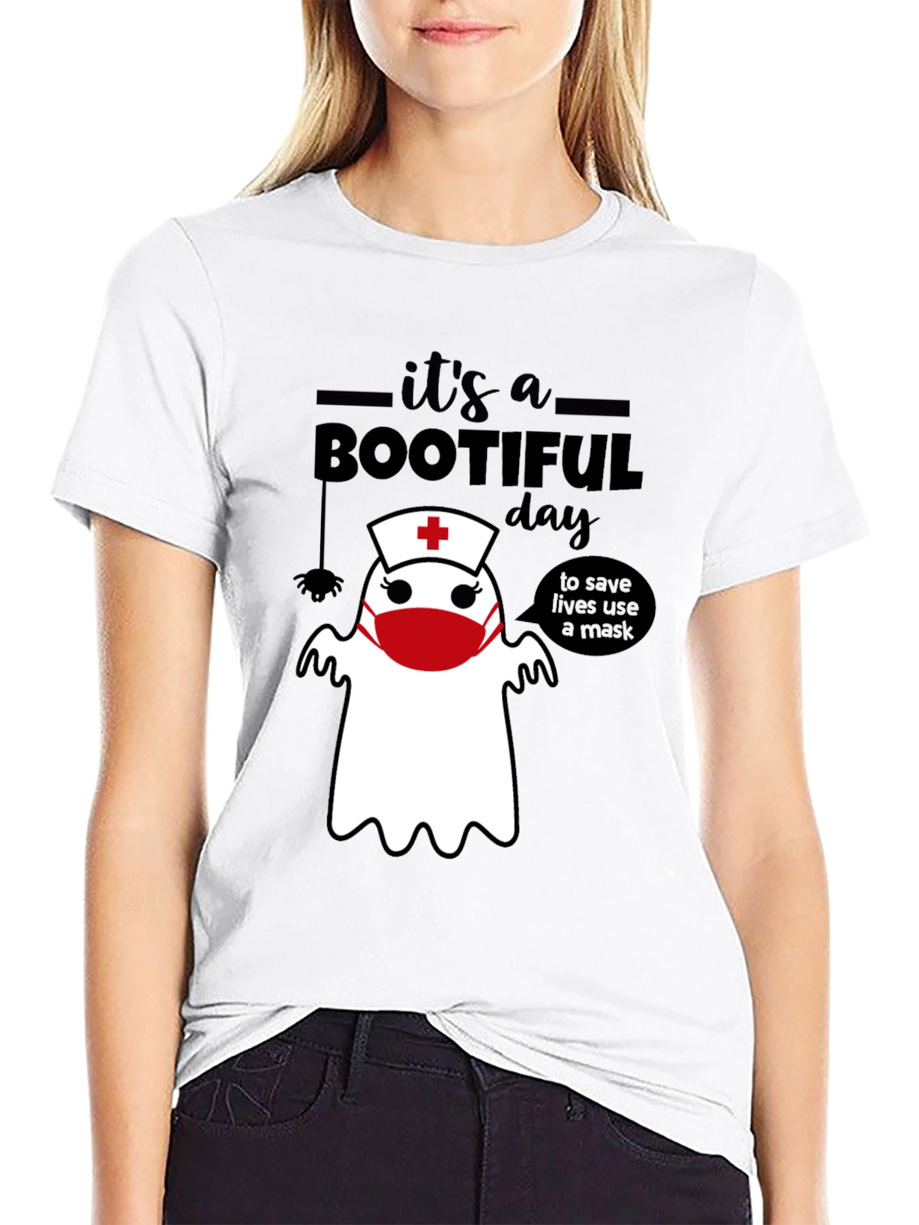 Bootiful Day Nurse Ghost T-Shirt