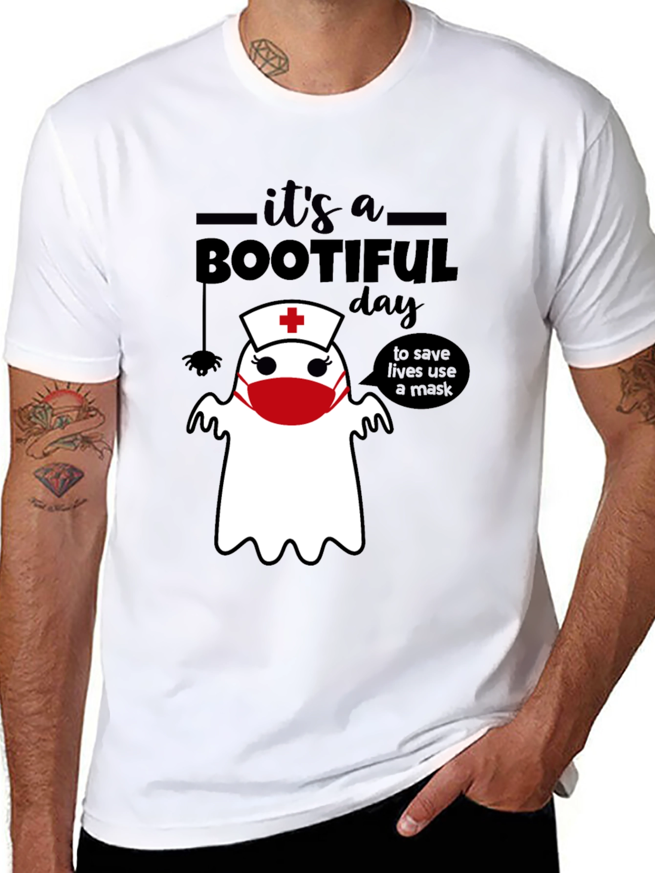 Bootiful Day Nurse Ghost T-Shirt
