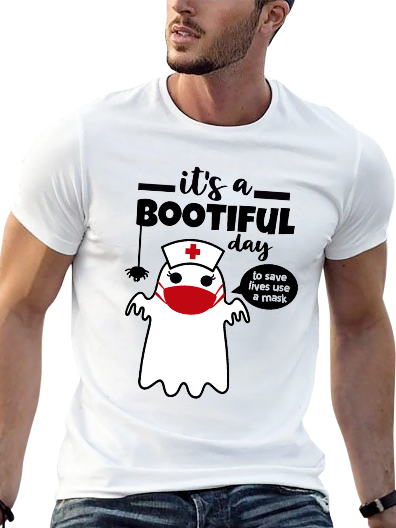 Bootiful Day Nurse Ghost T-Shirt