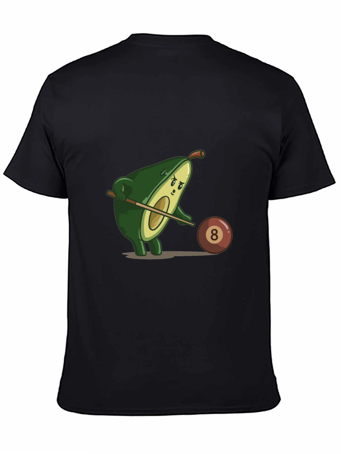Avocado Pool Player Graphic Tee - Funny Billiards Shirt