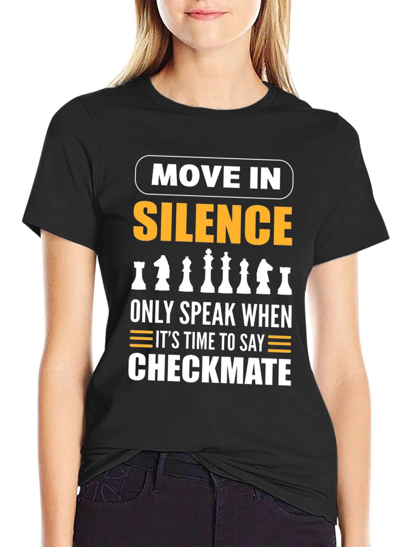 Move in Silence Chess T-Shirt