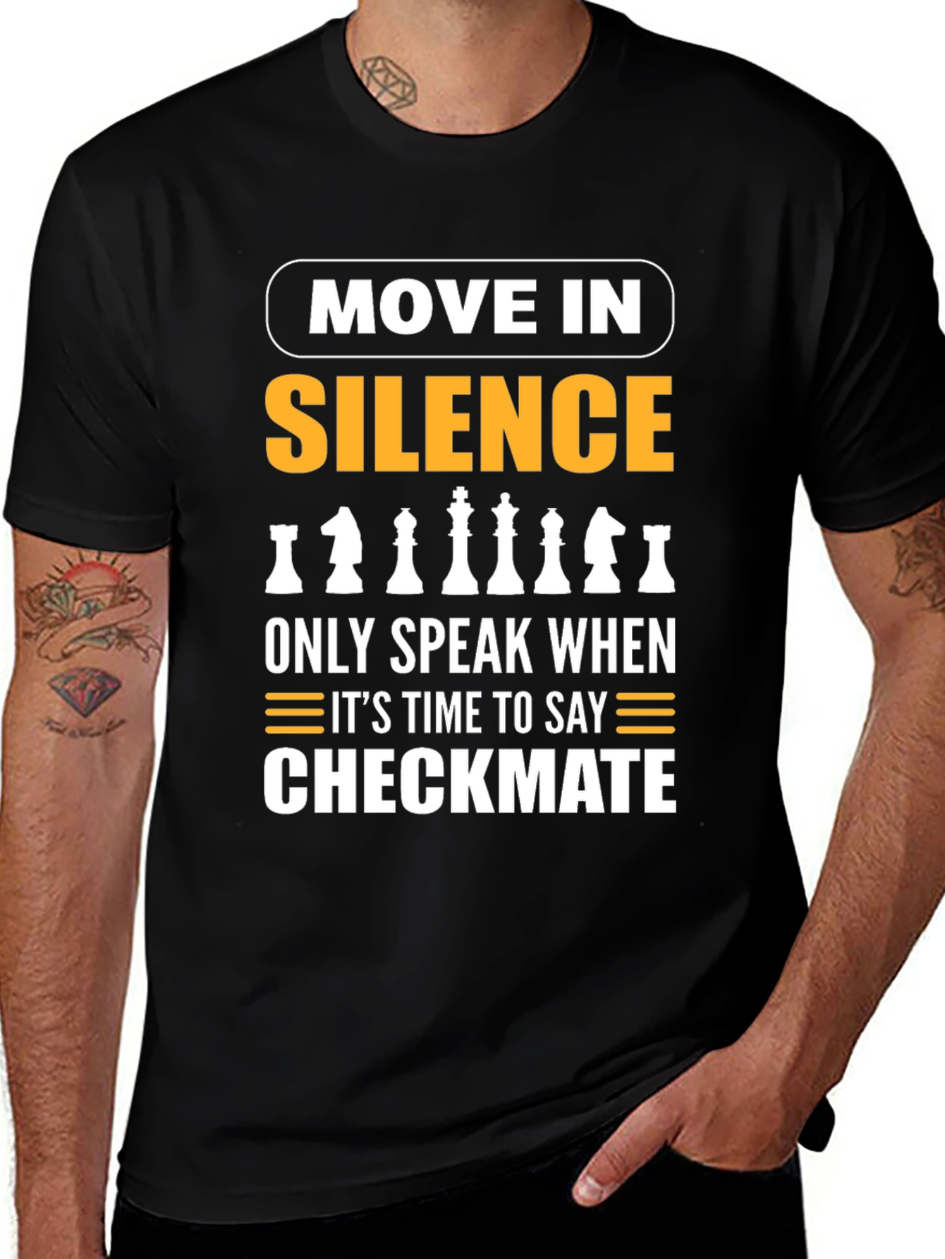 Move in Silence Chess T-Shirt