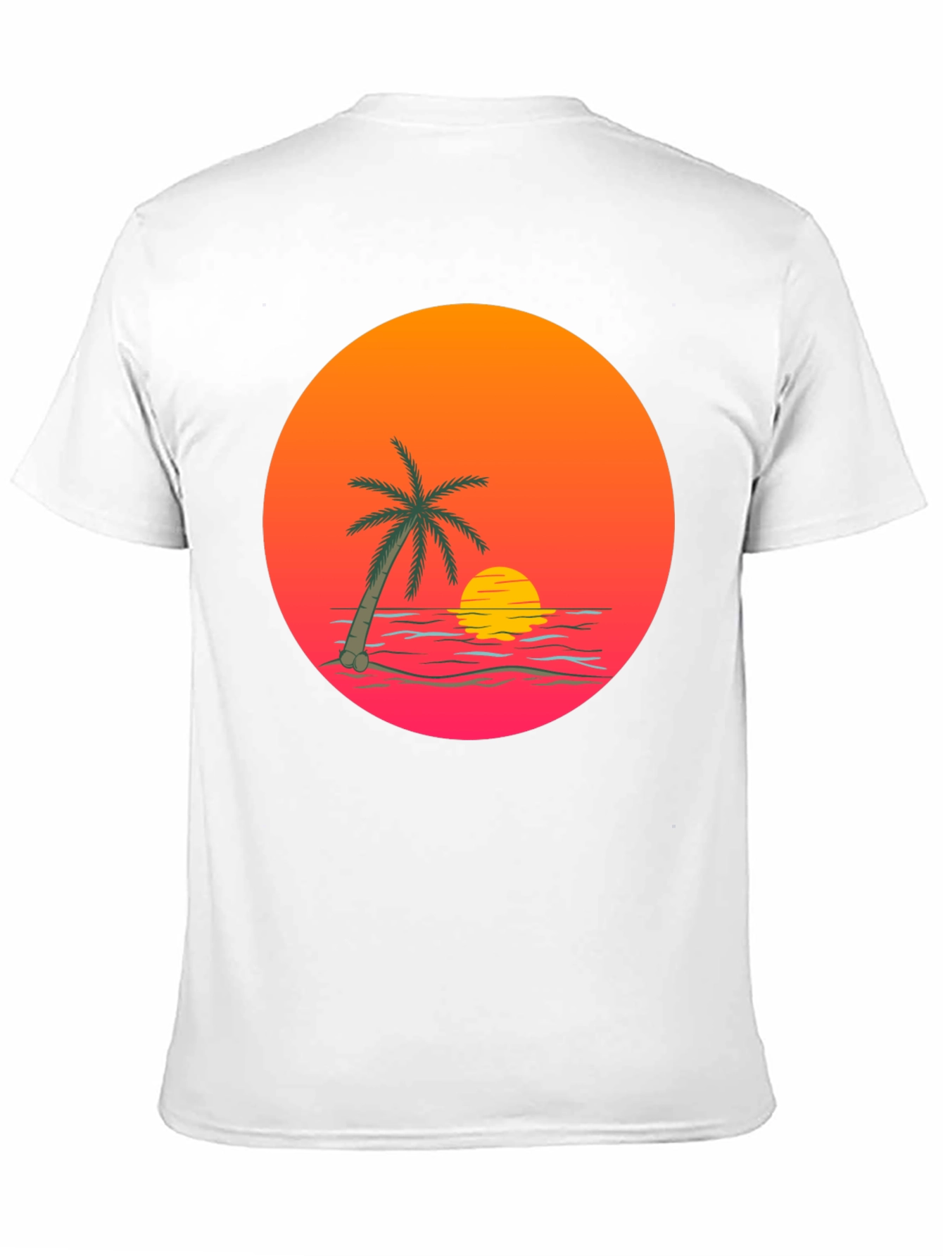 Sunset Palm Tree Graphic T-Shirt