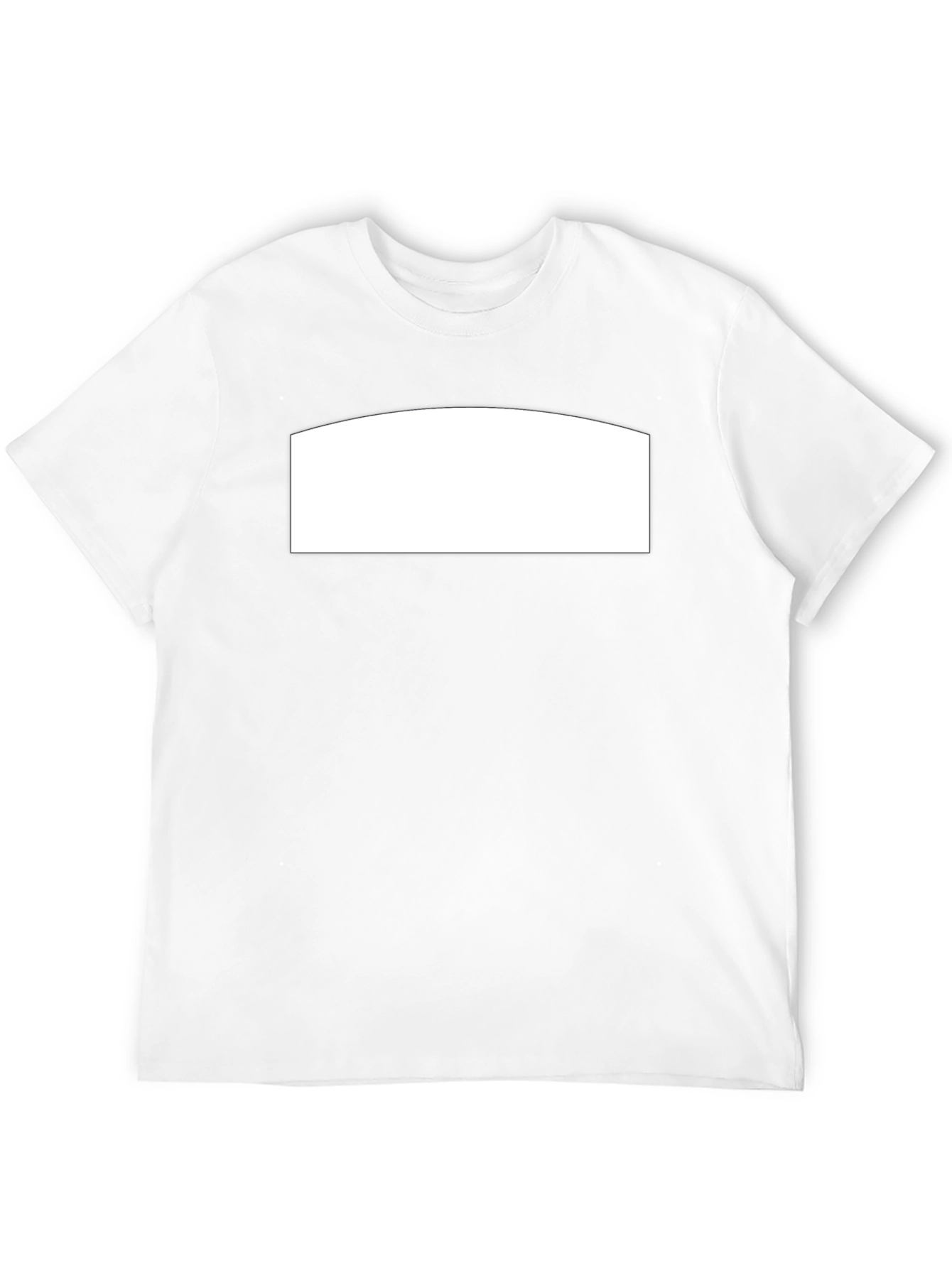 Mens Black T-Shirt with Custom Print Area