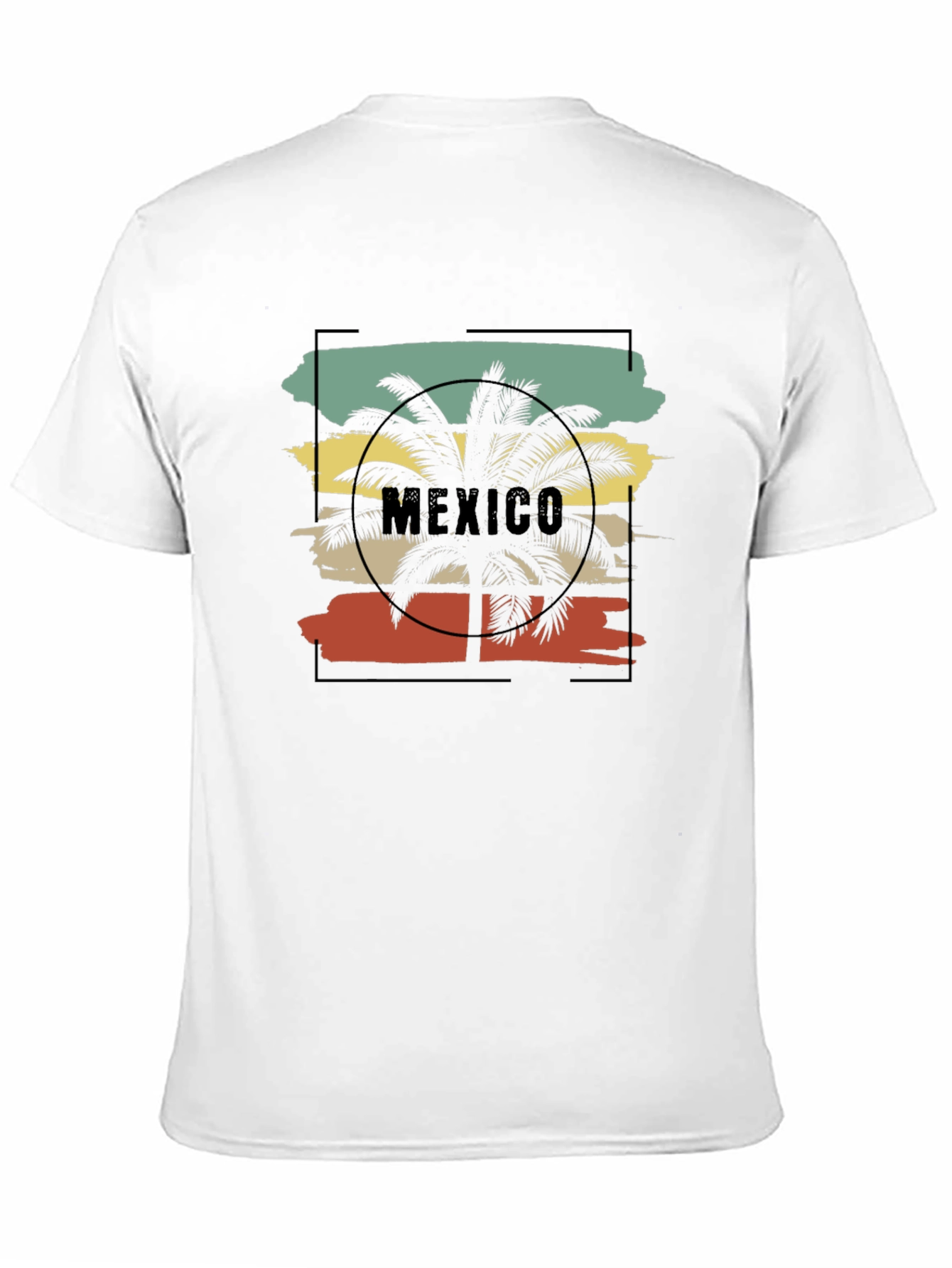 Retro Mexico Palm Tree Graphic T-Shirt